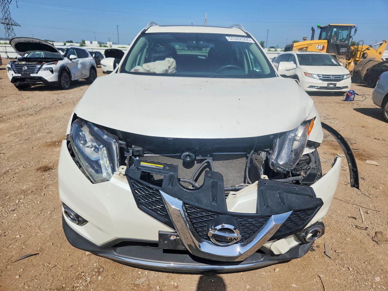 2015 Nissan Rogue Sl Белый vin: 5N1AT2MV8FC862253