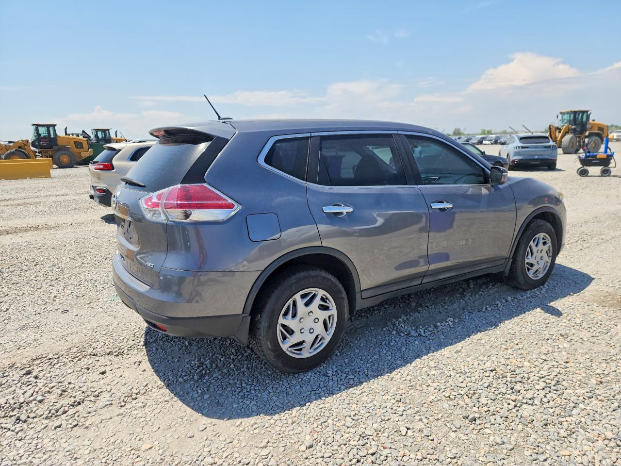 2015 Nissan Rogue S Gray vin: 5N1AT2MV8FC883698