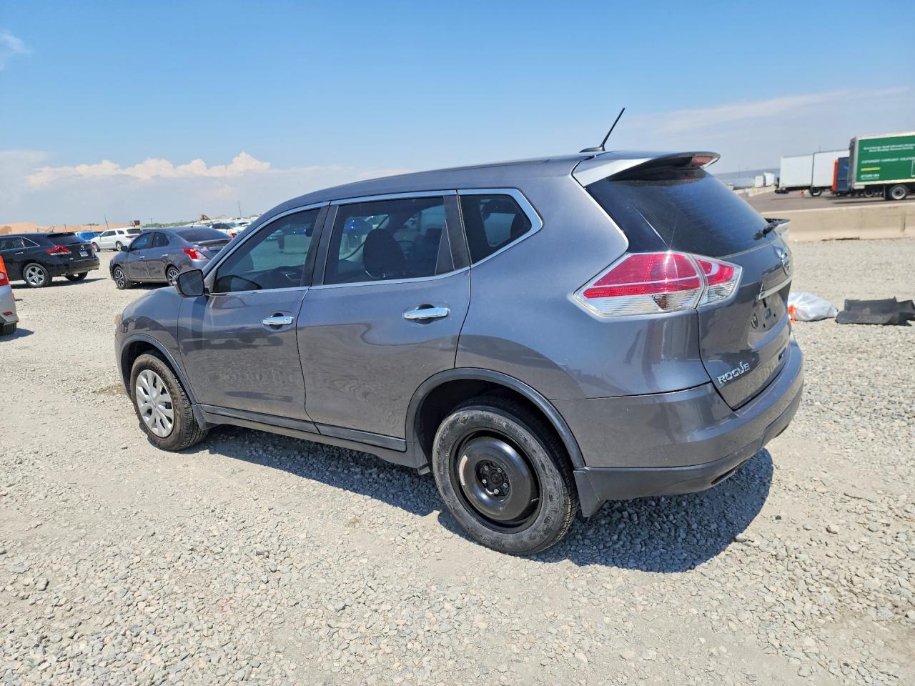 2015 Nissan Rogue S Gray vin: 5N1AT2MV8FC883698