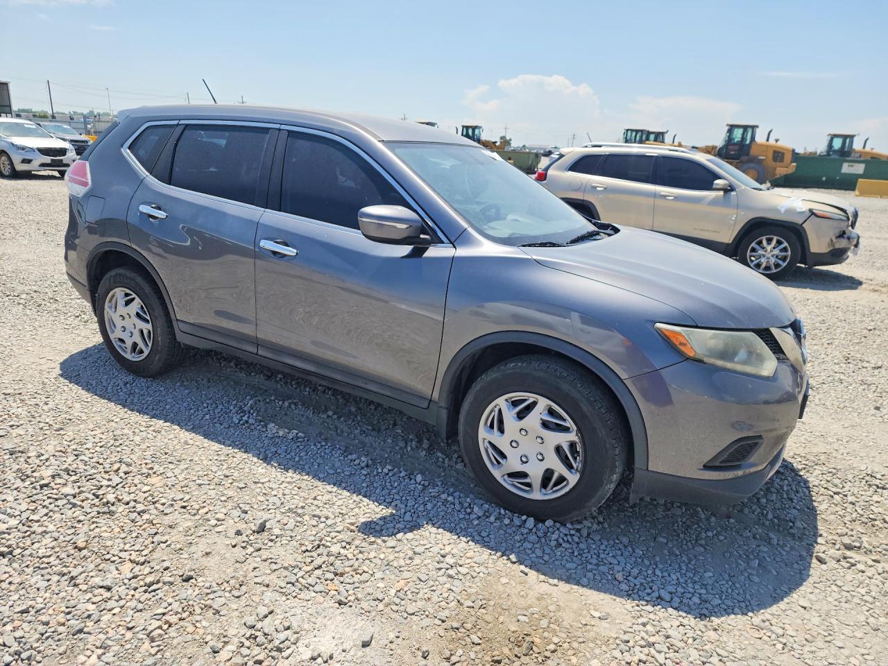 2015 Nissan Rogue S Gray vin: 5N1AT2MV8FC883698
