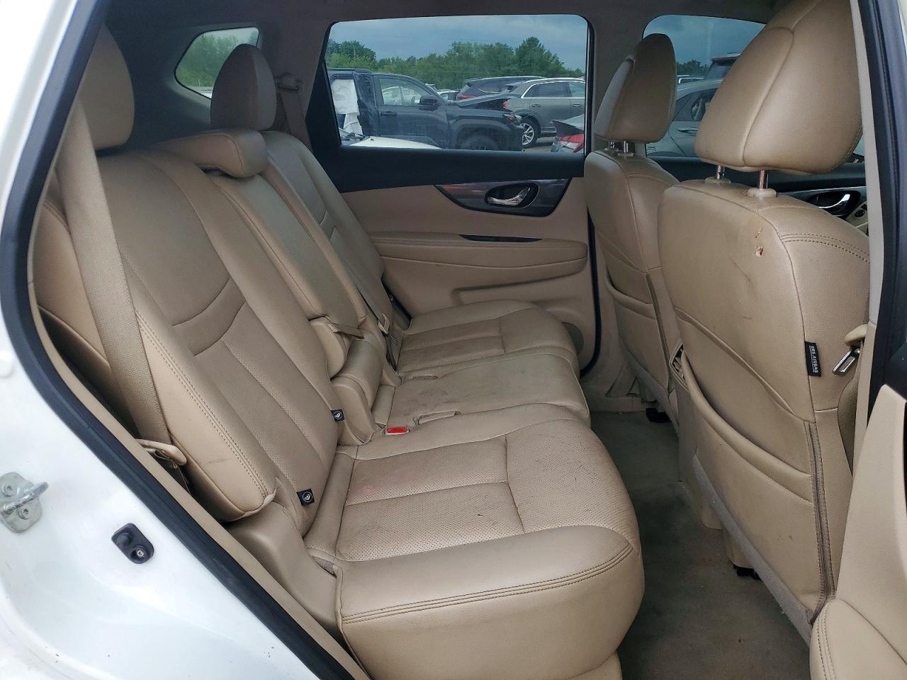 2015 Nissan Rogue Sl White vin: 5N1AT2MV8FC888268