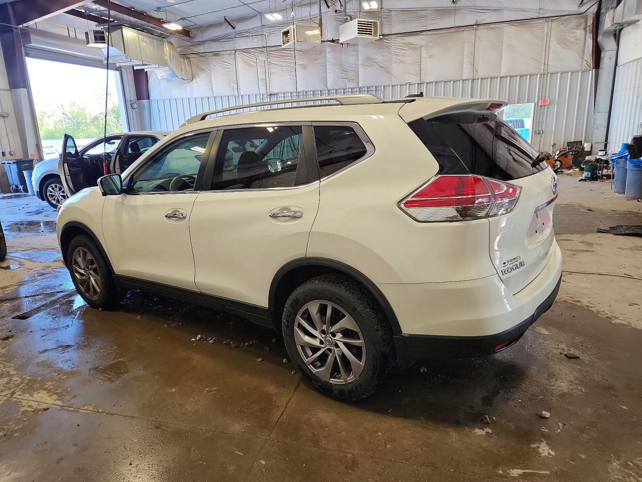 2015 Nissan Rogue Sl White vin: 5N1AT2MV8FC902525