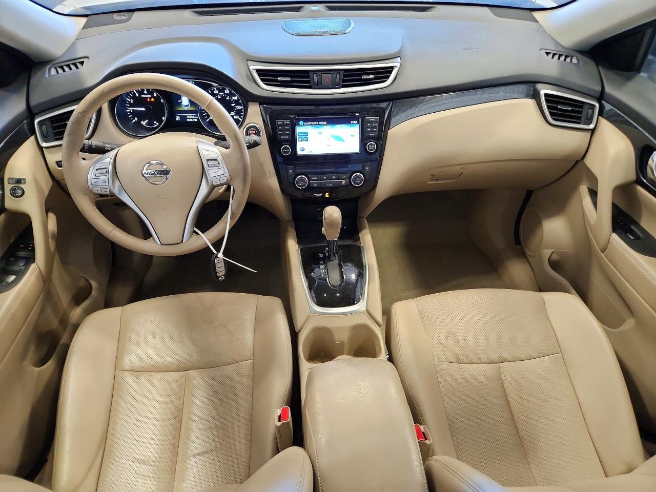 2015 Nissan Rogue Sl White vin: 5N1AT2MV8FC902525