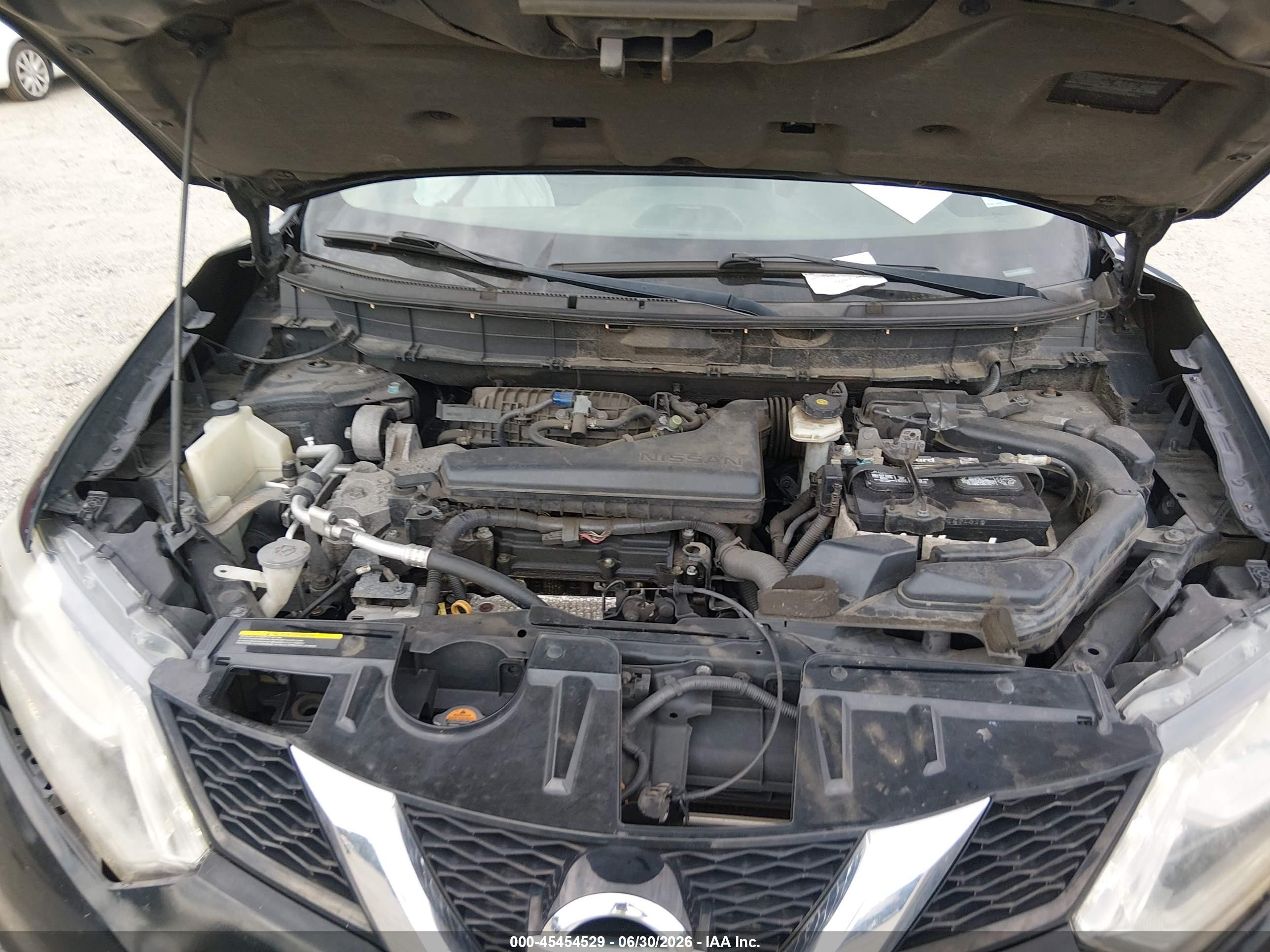 2015 Nissan Rogue Sl Black vin: 5N1AT2MV8FC908132
