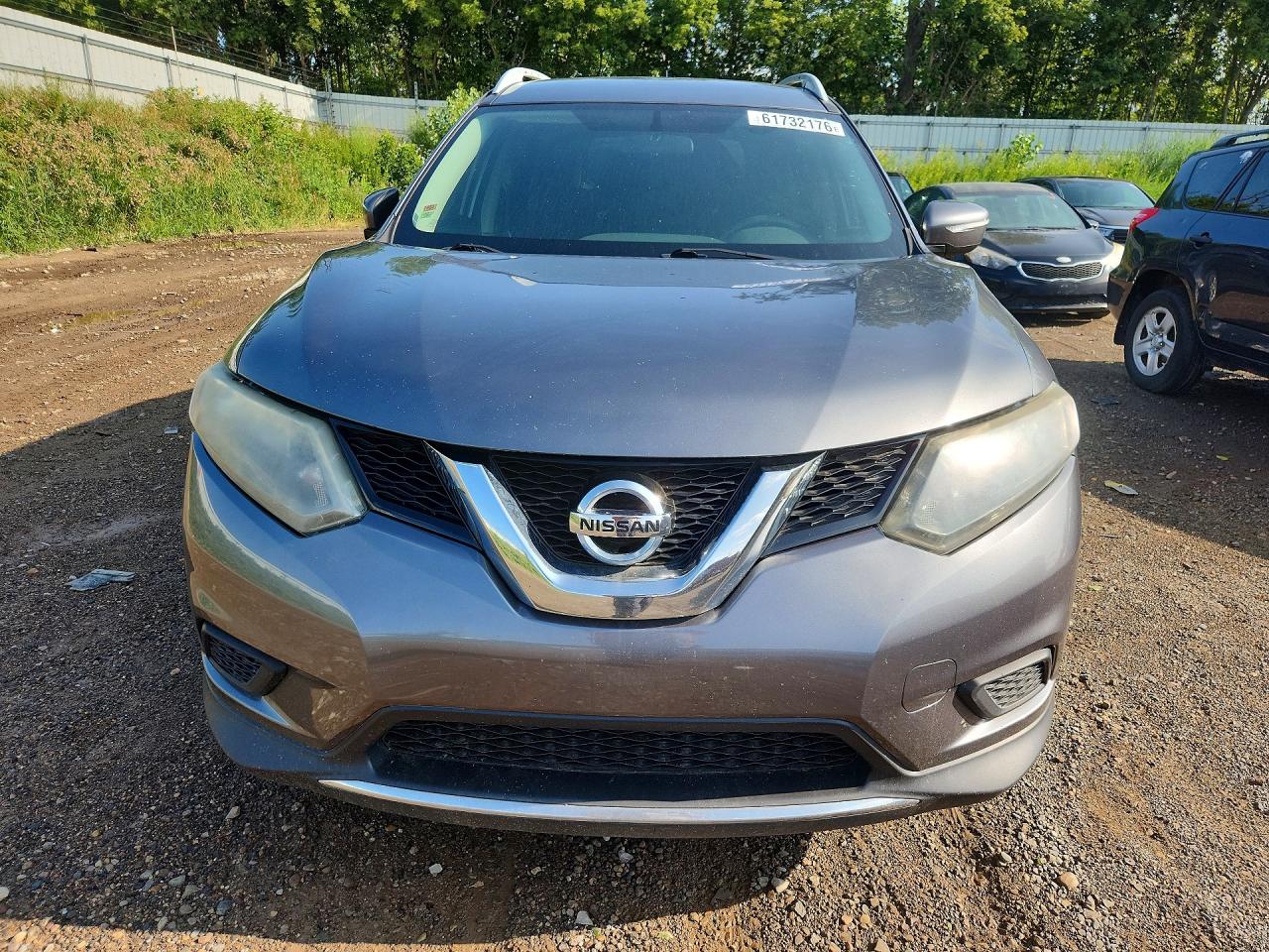 2015 Nissan Rogue Sv Gray vin: 5N1AT2MV8FC911662