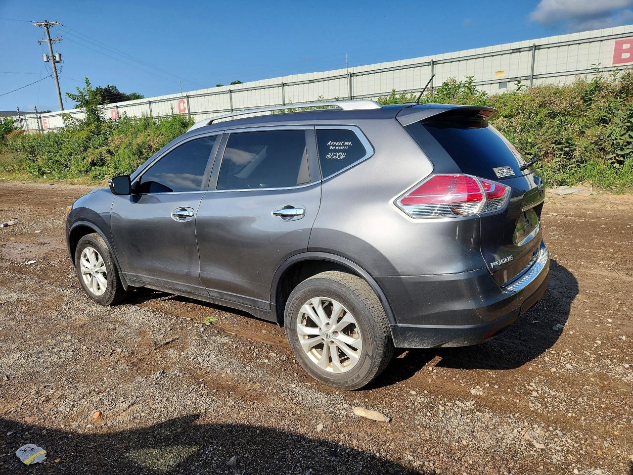 2015 Nissan Rogue Sv Gray vin: 5N1AT2MV8FC911662