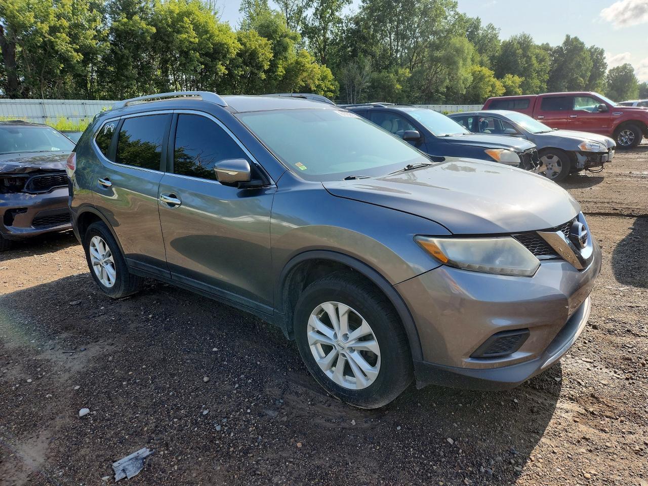 2015 Nissan Rogue Sv Gray vin: 5N1AT2MV8FC911662