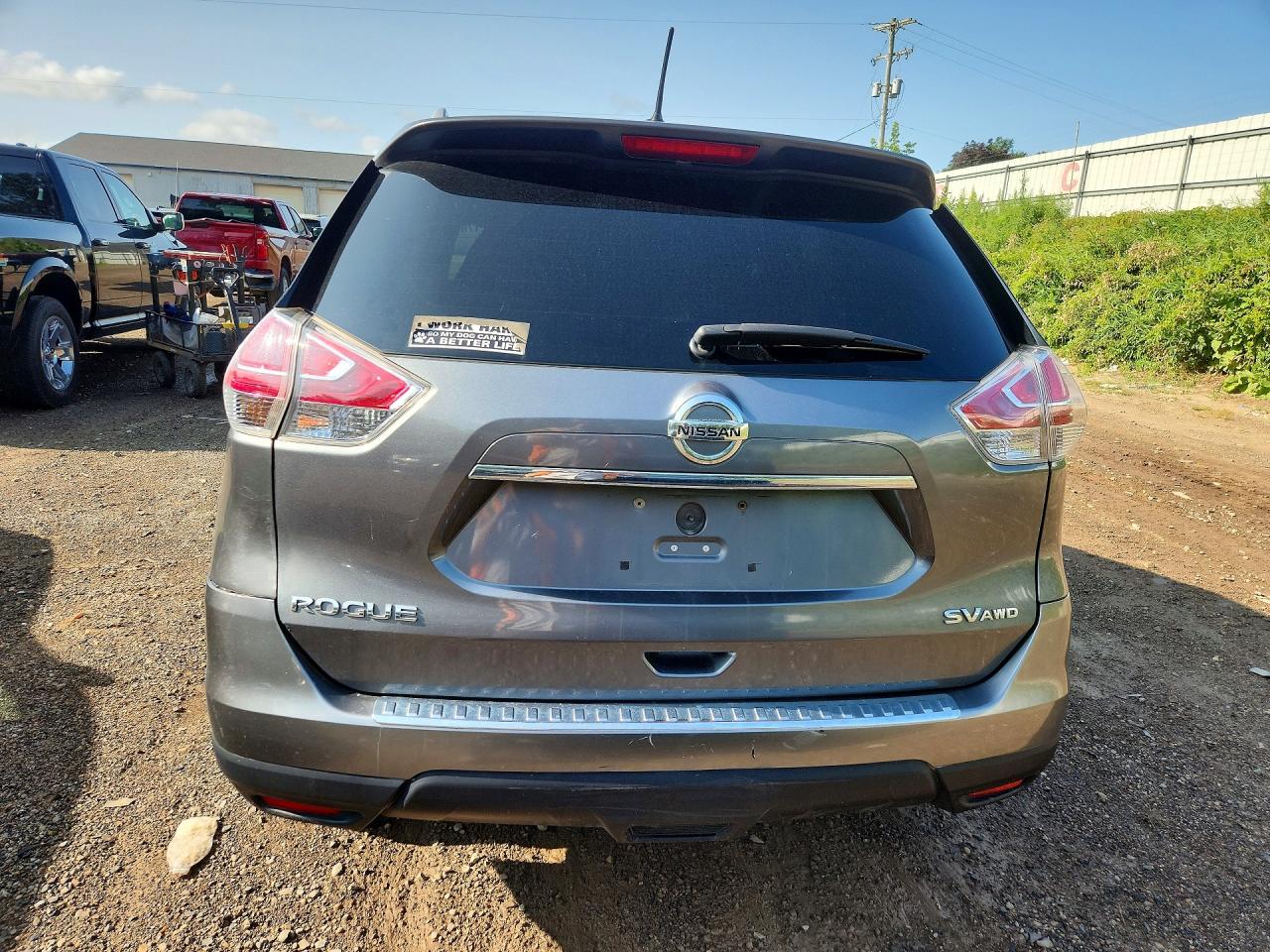 2015 Nissan Rogue Sv Gray vin: 5N1AT2MV8FC911662