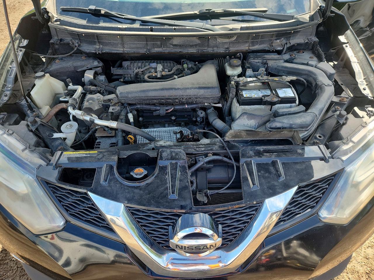 2015 Nissan Rogue S Black vin: 5N1AT2MV8FC917719