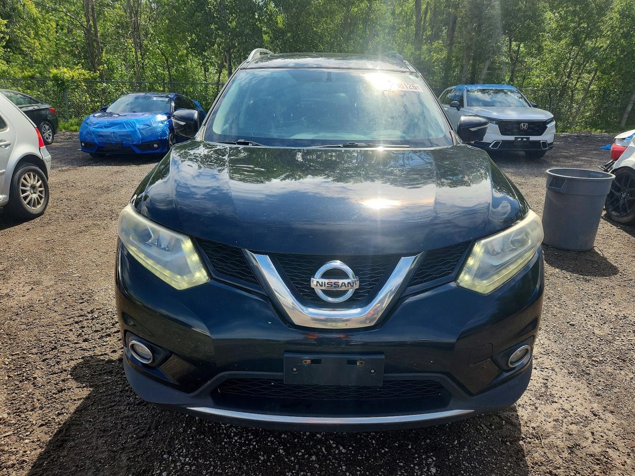 2015 Nissan Rogue S Black vin: 5N1AT2MV8FC917719