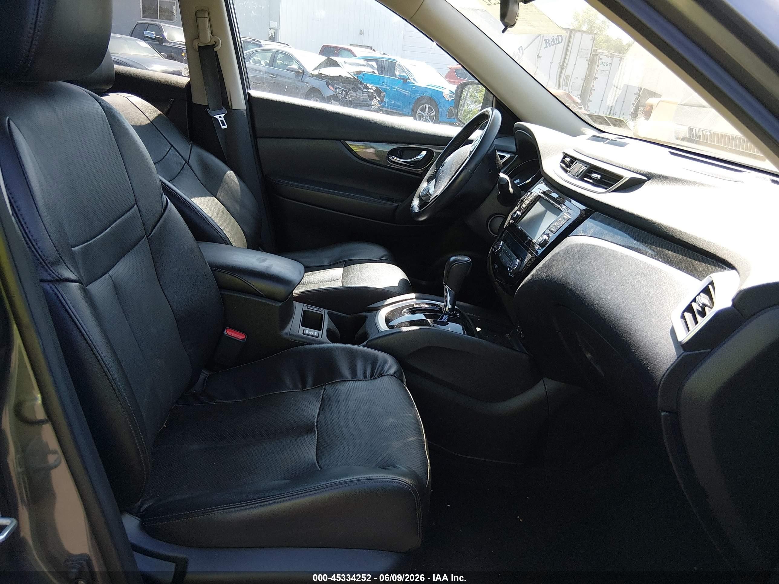 2015 Nissan Rogue Sl Gray vin: 5N1AT2MV8FC925027