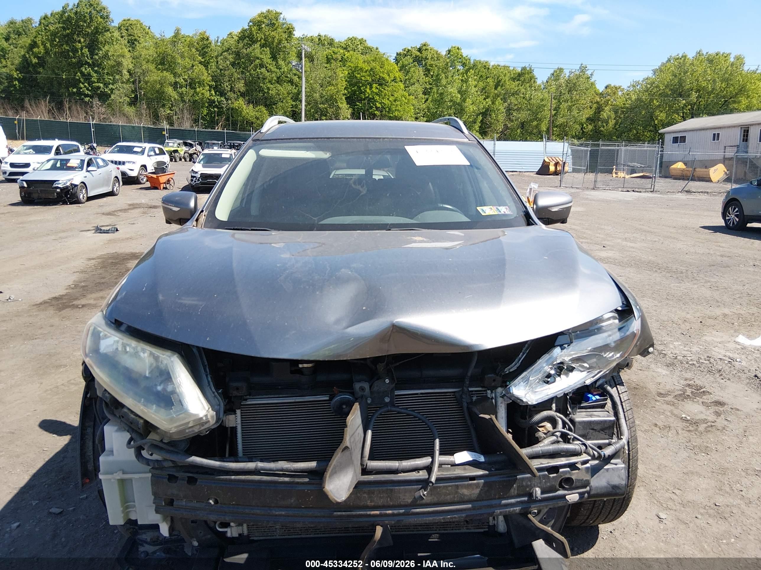2015 Nissan Rogue Sl Gray vin: 5N1AT2MV8FC925027