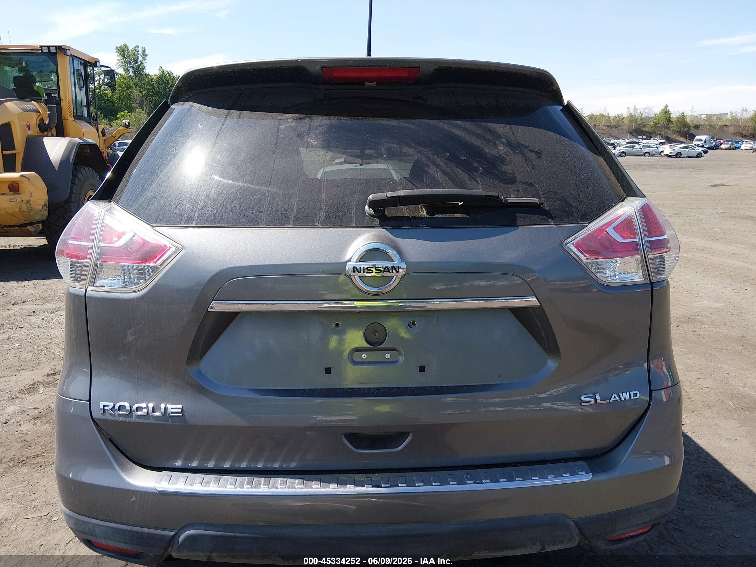 2015 Nissan Rogue Sl Gray vin: 5N1AT2MV8FC925027