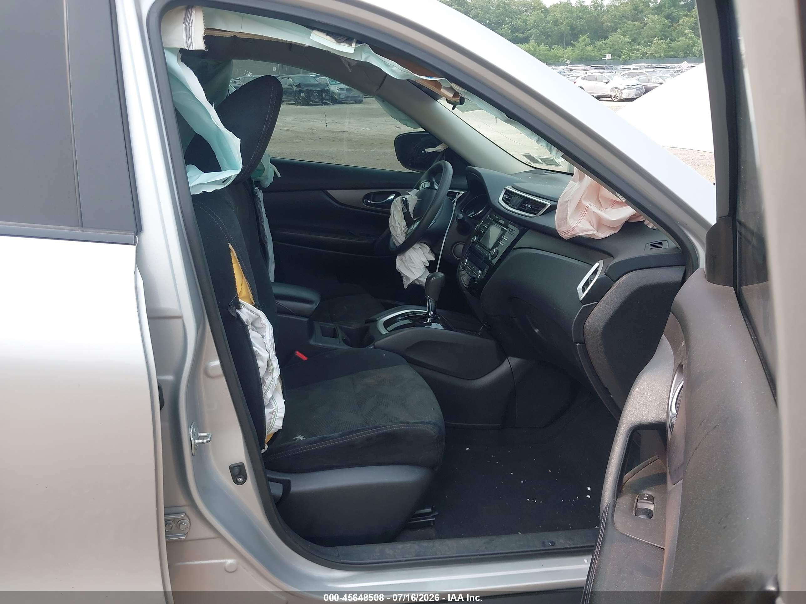 2015 Nissan Rogue Sv Gray vin: 5N1AT2MV8FC927036