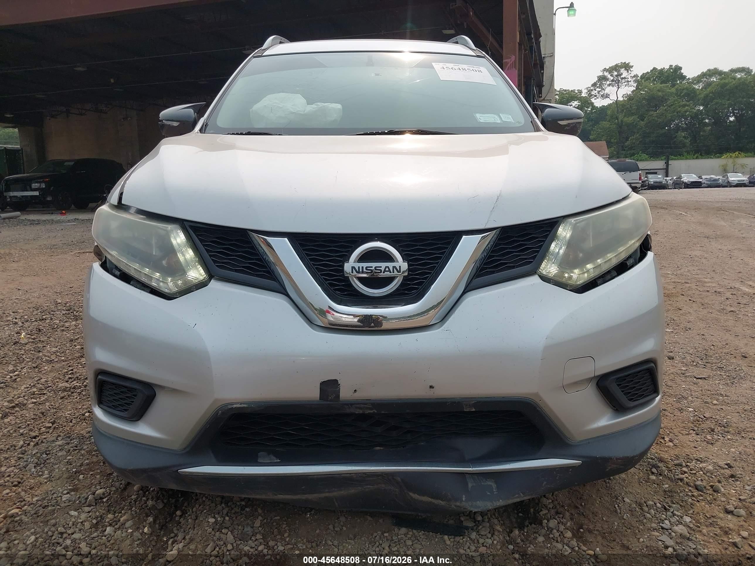 2015 Nissan Rogue Sv Gray vin: 5N1AT2MV8FC927036