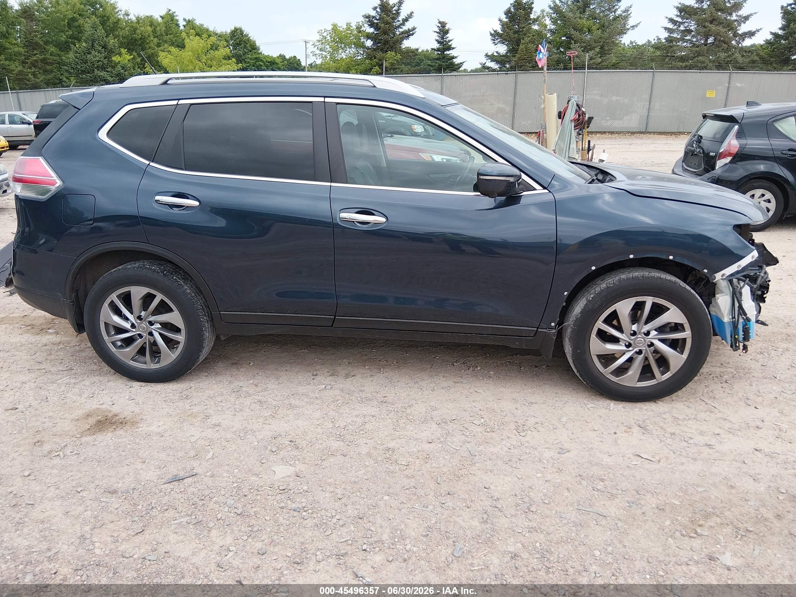 2015 Nissan Rogue S/sl/sv Dark Blue vin: 5N1AT2MV8FC889081