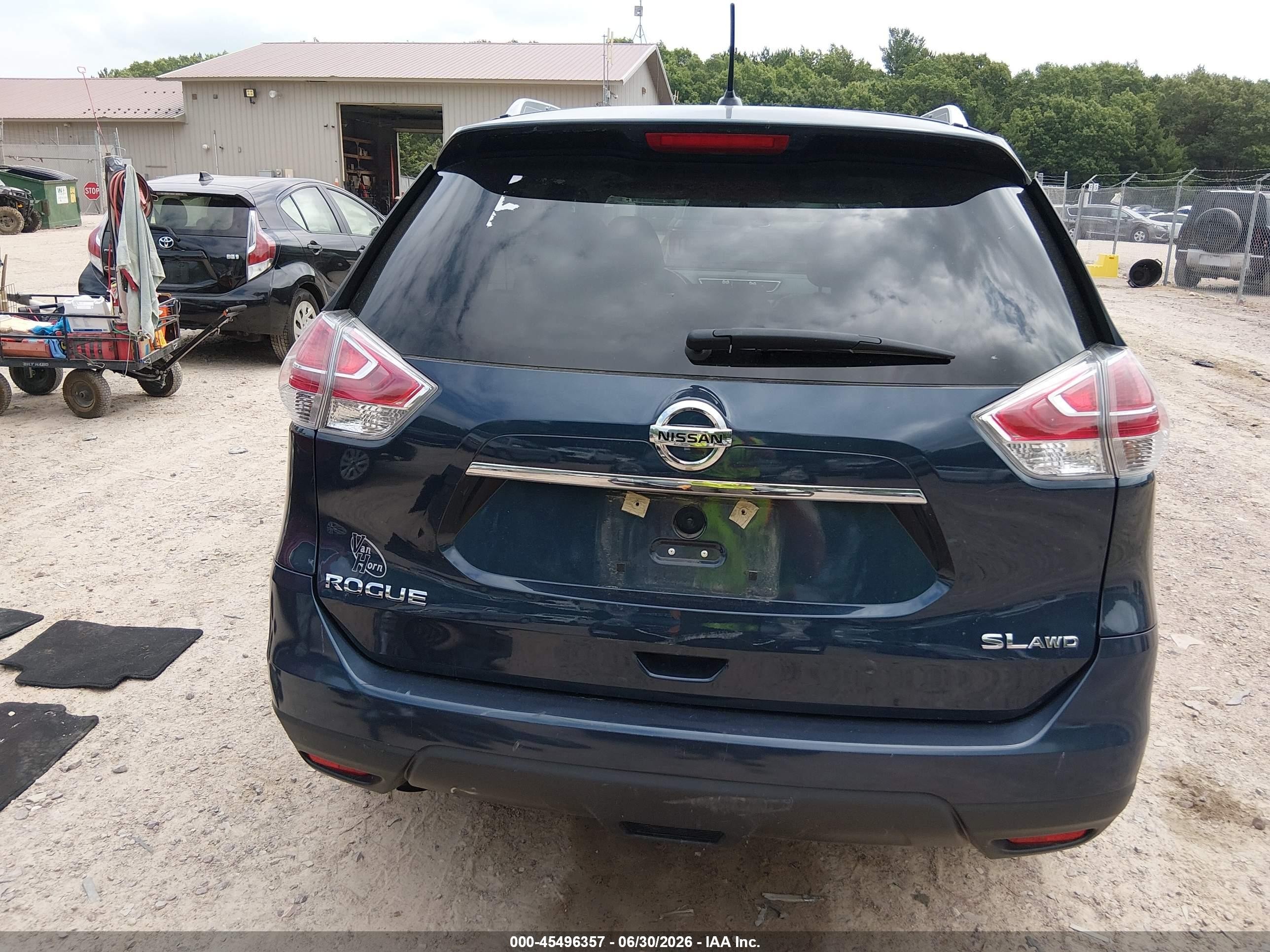2015 Nissan Rogue S/sl/sv Dark Blue vin: 5N1AT2MV8FC889081
