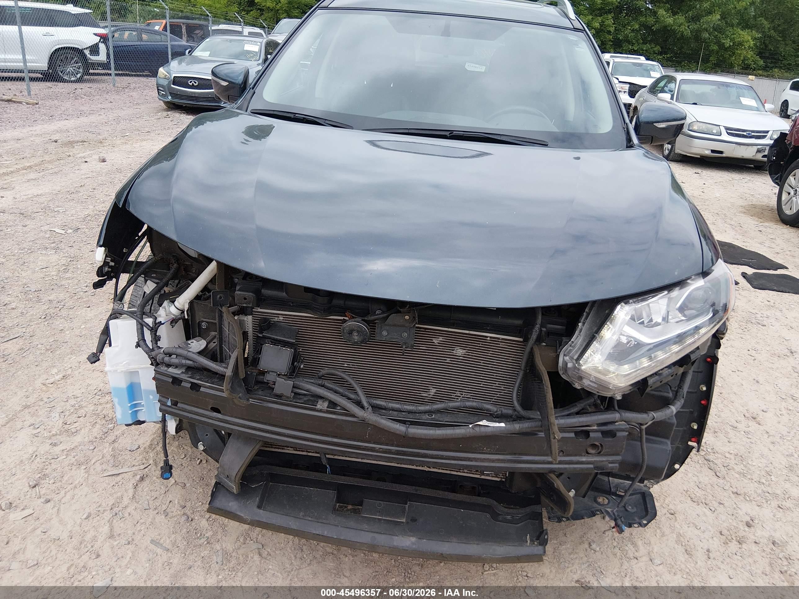 2015 Nissan Rogue S/sl/sv Dark Blue vin: 5N1AT2MV8FC889081
