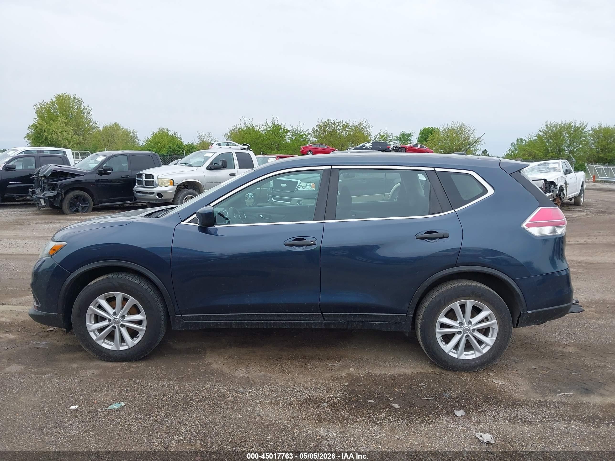 2016 Nissan Rogue S/sl/sv Синий vin: 5N1AT2MV8GC764650