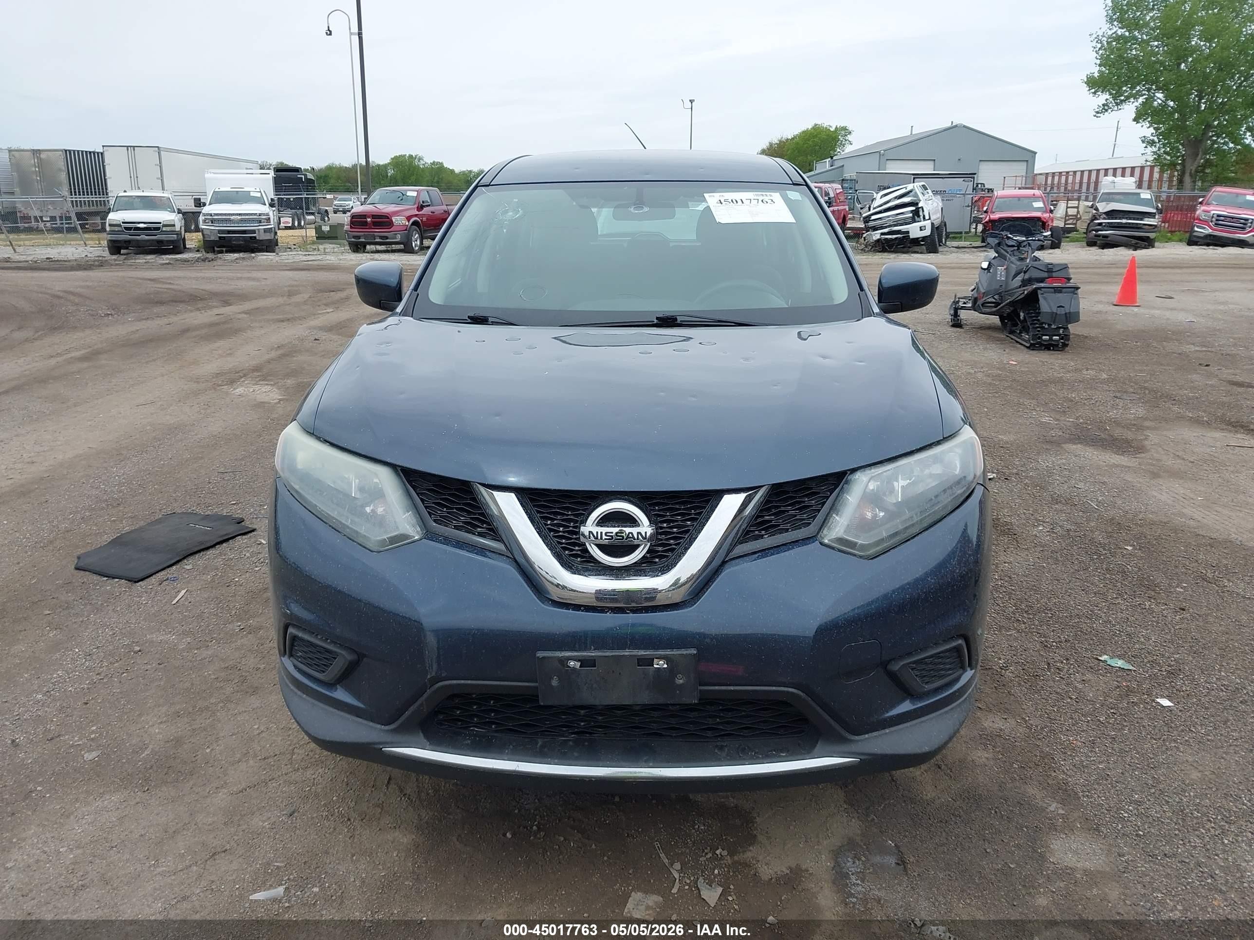 2016 Nissan Rogue S/sl/sv Синий vin: 5N1AT2MV8GC764650