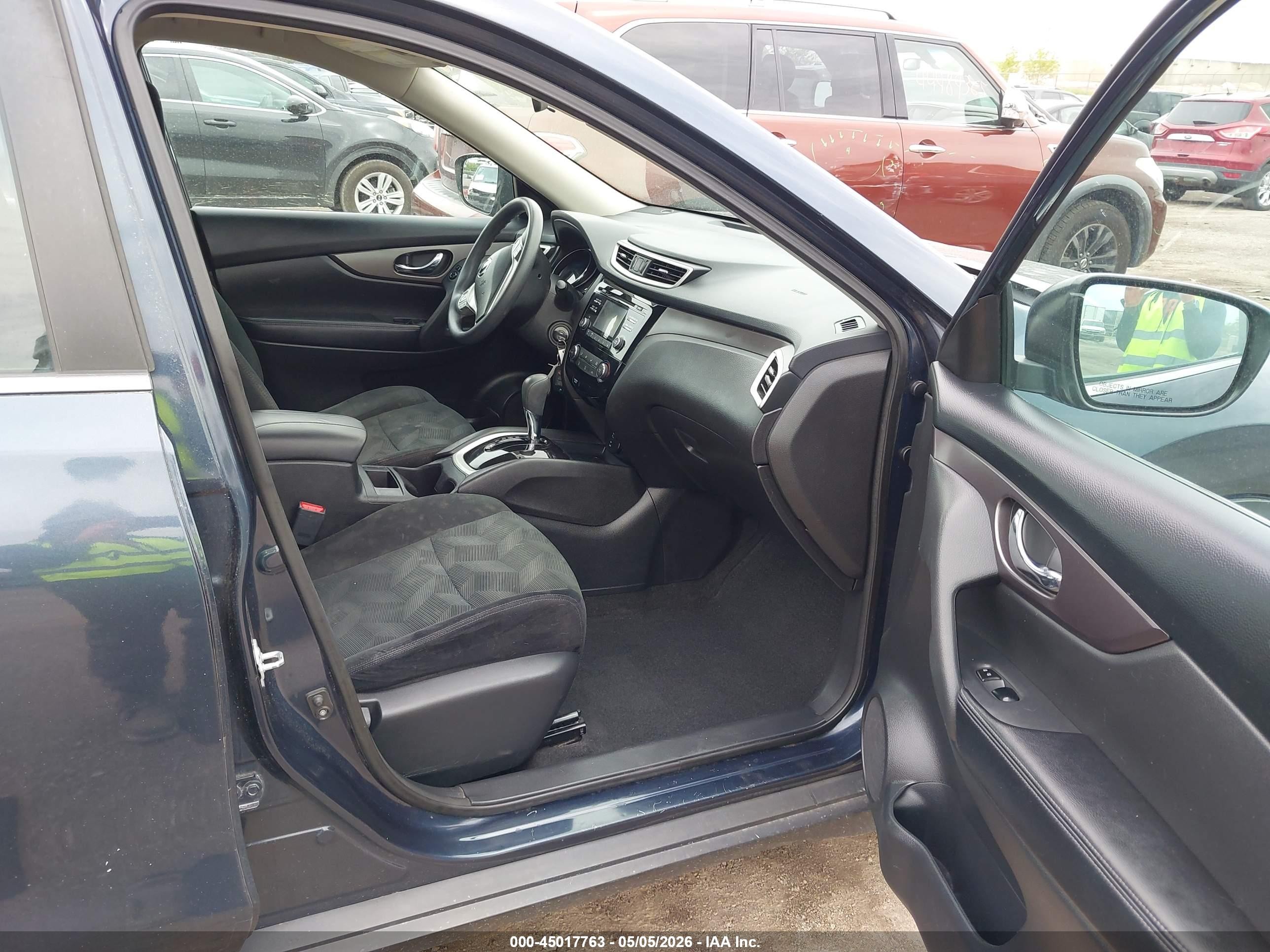 2016 Nissan Rogue S/sl/sv Синий vin: 5N1AT2MV8GC764650