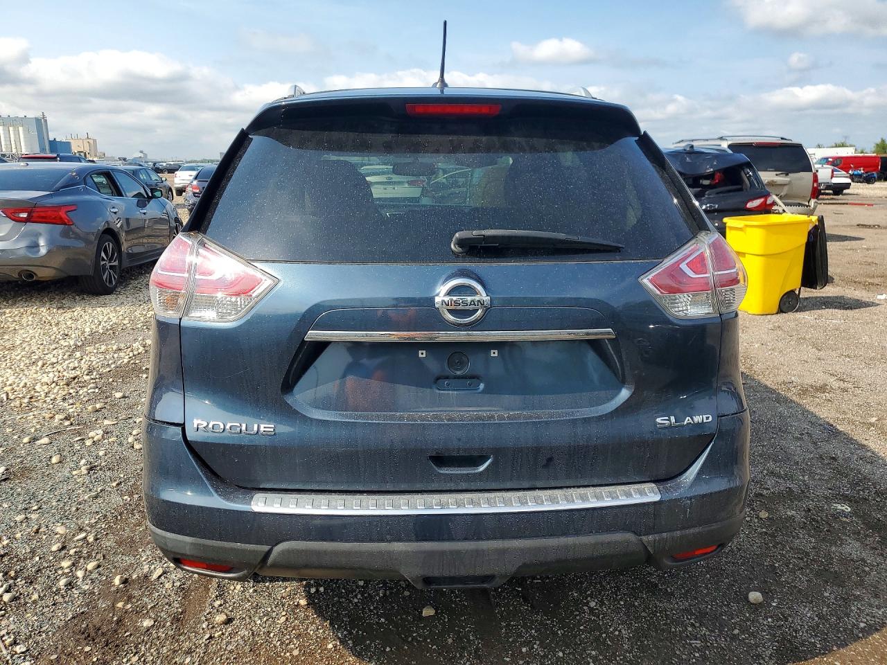 2016 Nissan Rogue Sl Blue vin: 5N1AT2MV8GC835202