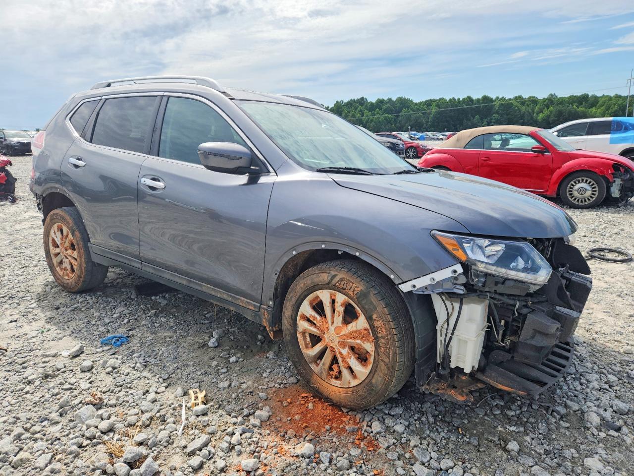 2016 Nissan Rogue Sv Gray vin: 5N1AT2MV8GC841095