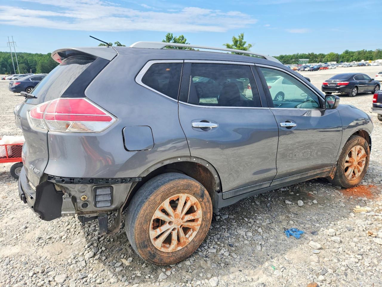 2016 Nissan Rogue Sv Gray vin: 5N1AT2MV8GC841095