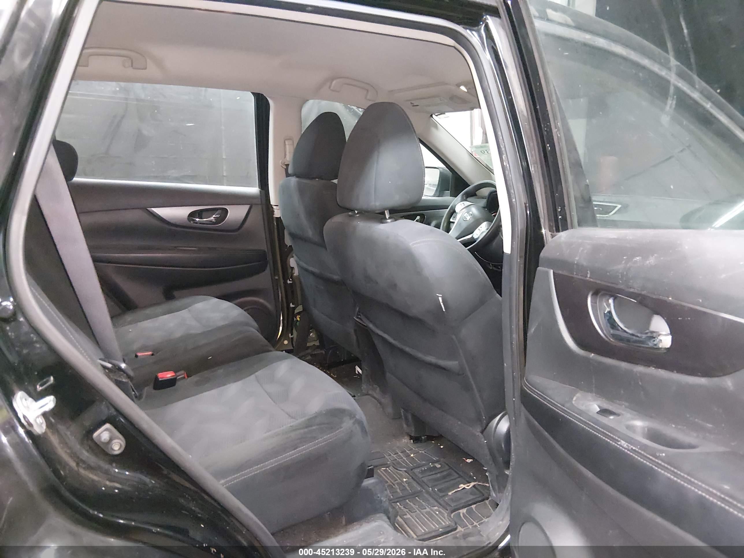 2016 Nissan Rogue S Black vin: 5N1AT2MV8GC876459
