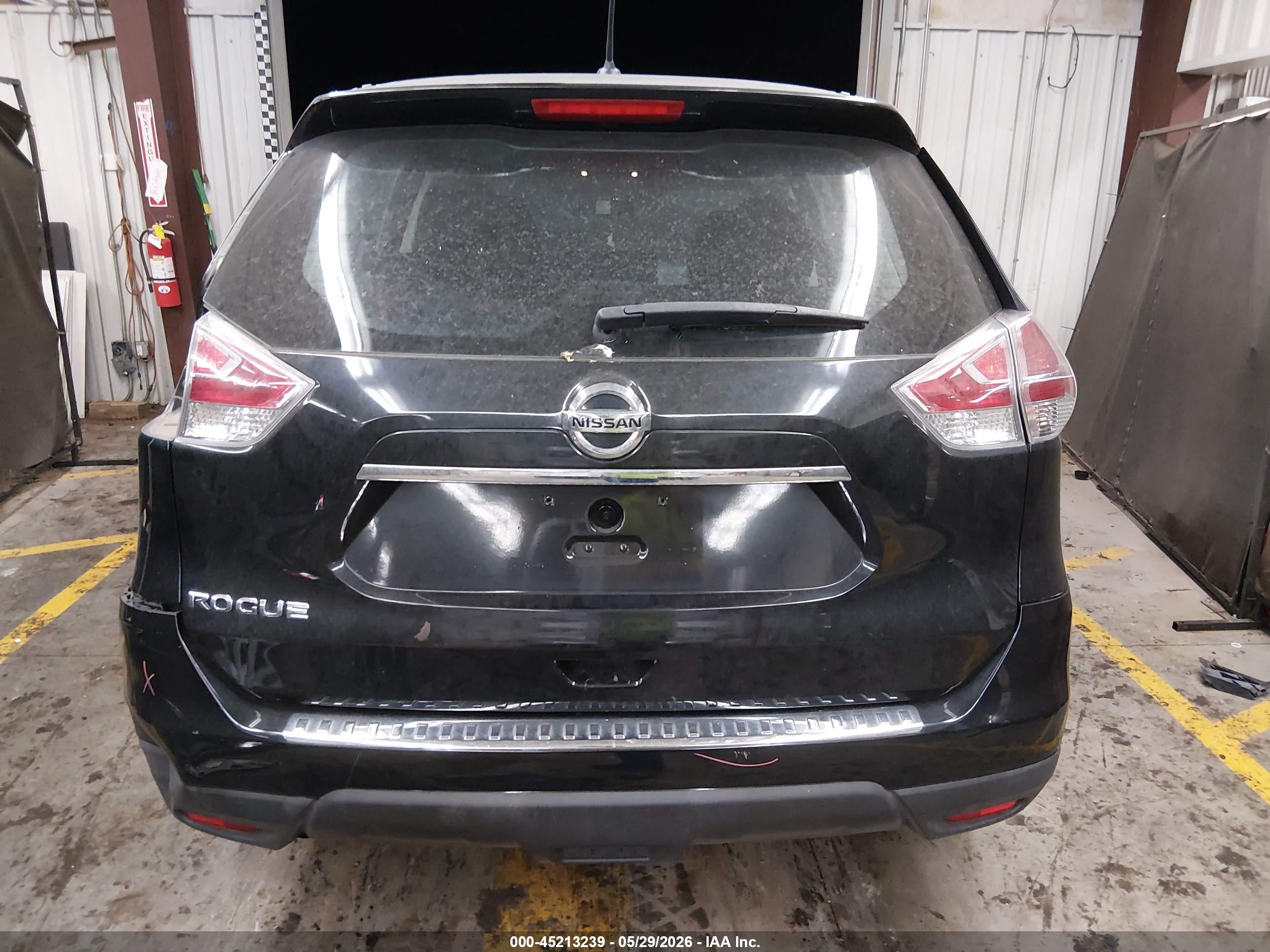 2016 Nissan Rogue S Black vin: 5N1AT2MV8GC876459