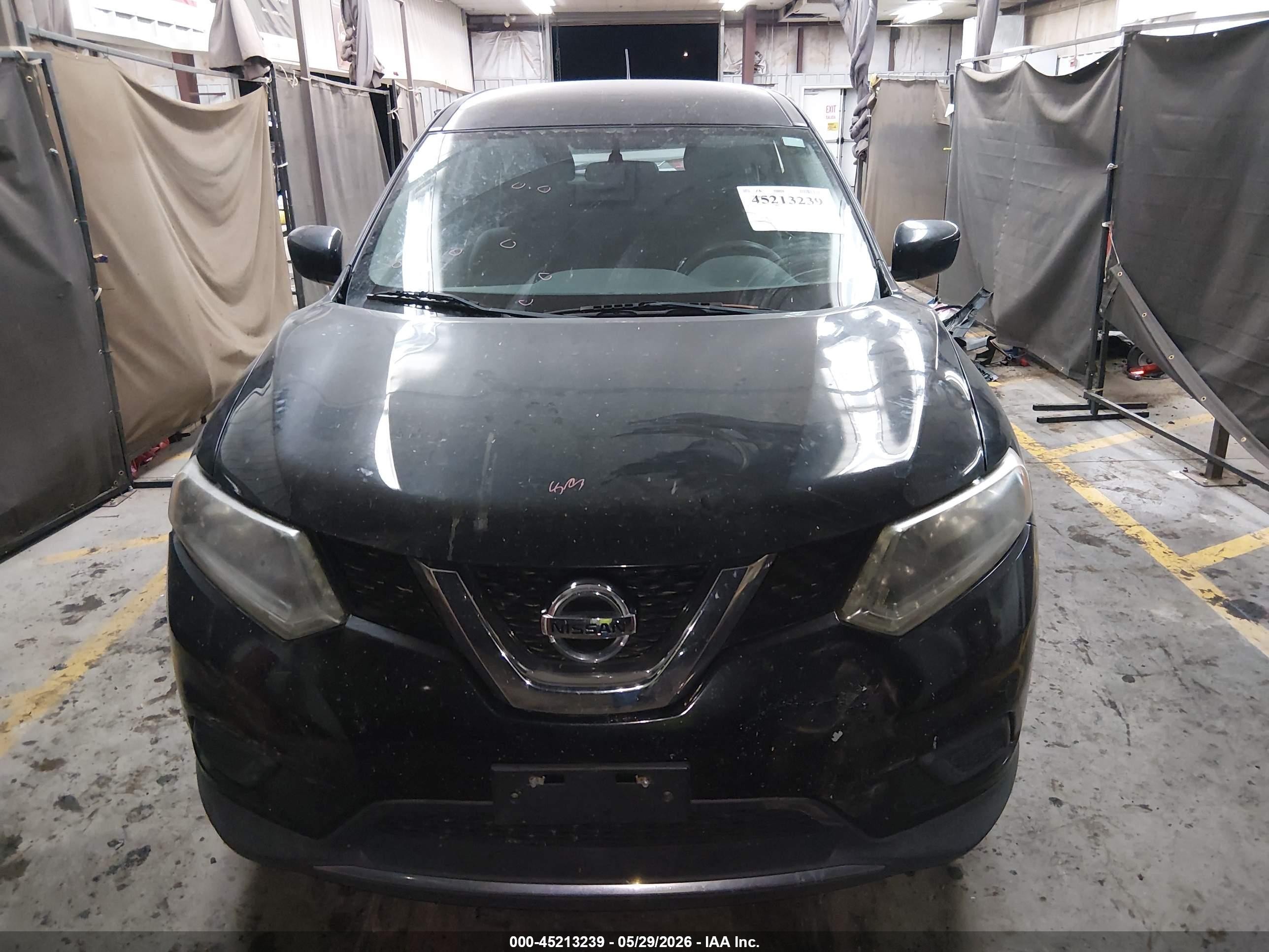 2016 Nissan Rogue S Black vin: 5N1AT2MV8GC876459