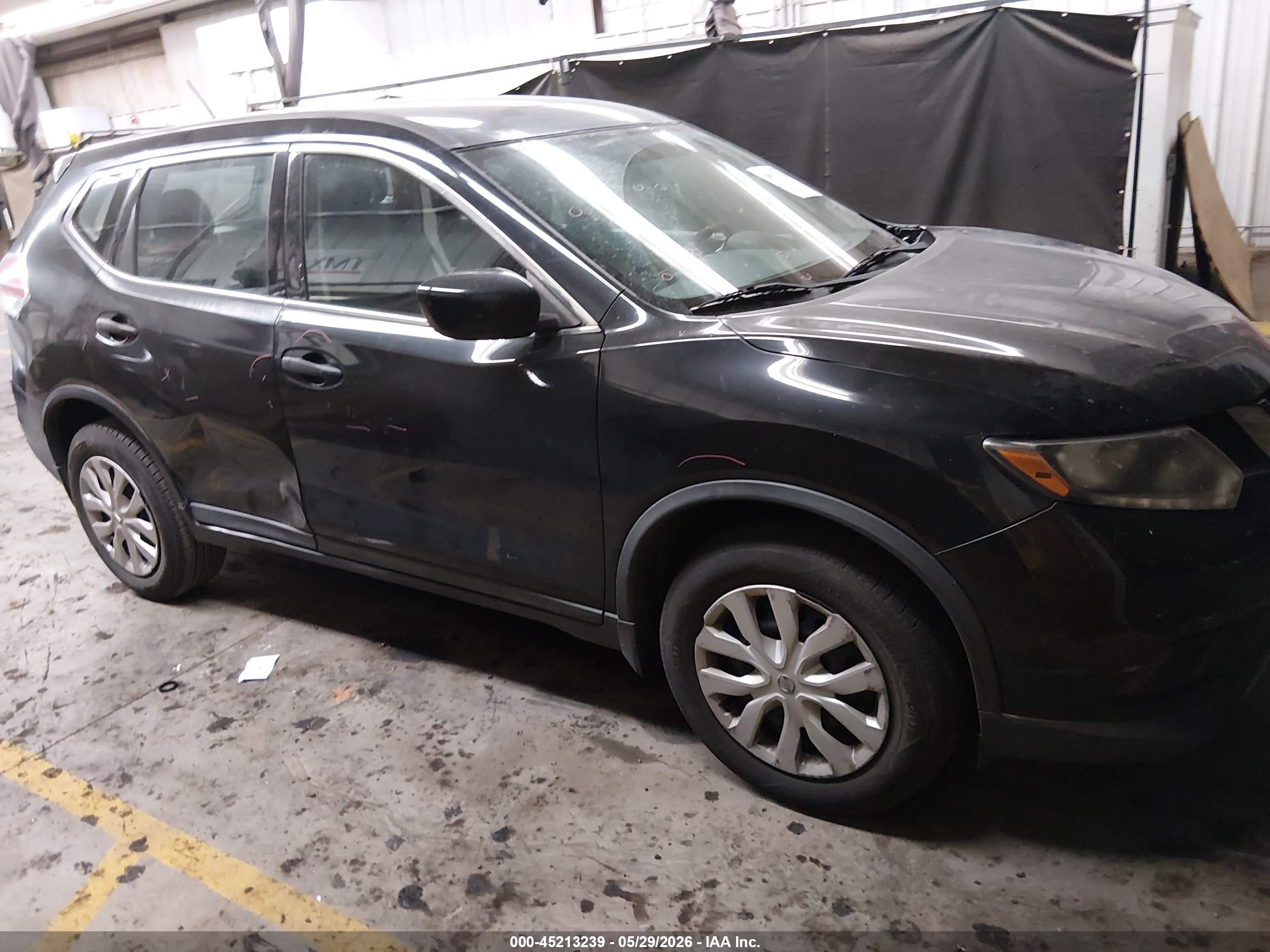 2016 Nissan Rogue S Black vin: 5N1AT2MV8GC876459