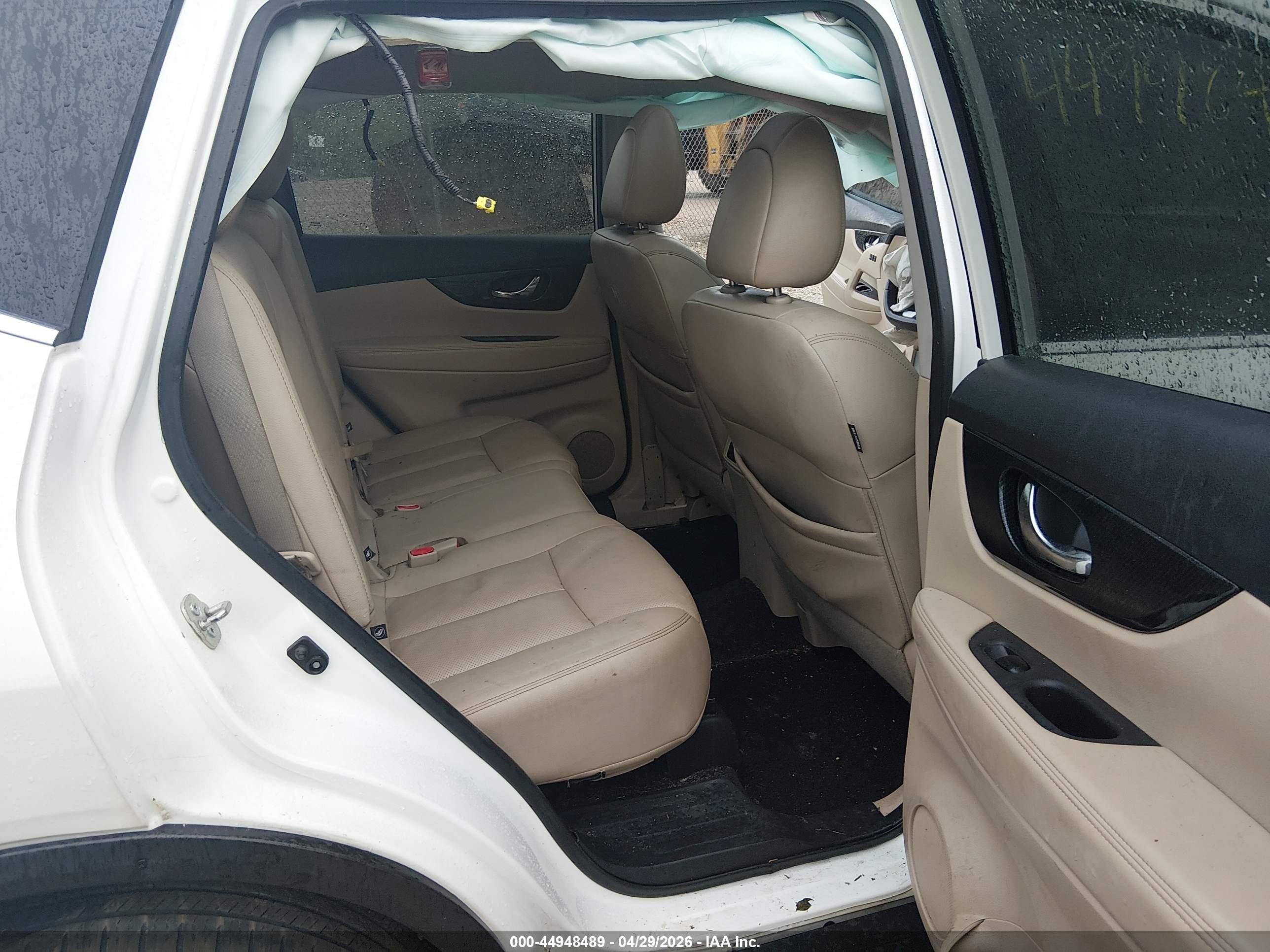 2017 Nissan Rogue Sl Белый vin: 5N1AT2MV8HC848243