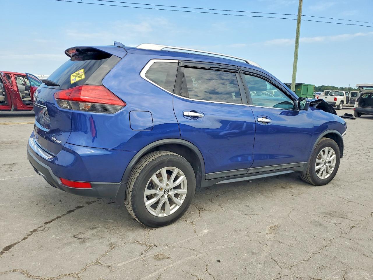 2017 Nissan Rogue Sv Blue vin: 5N1AT2MV8HC869609