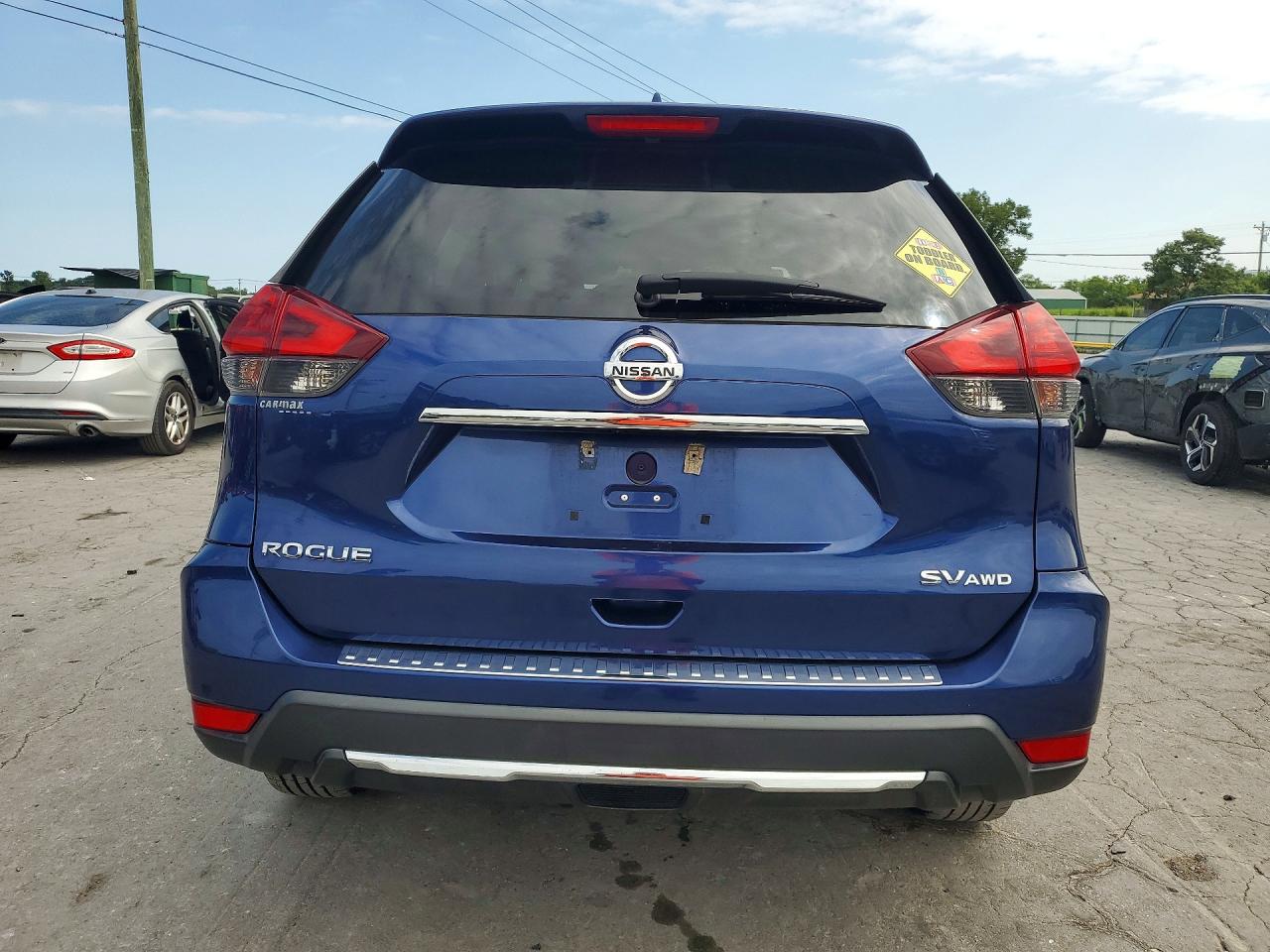 2017 Nissan Rogue Sv Blue vin: 5N1AT2MV8HC869609