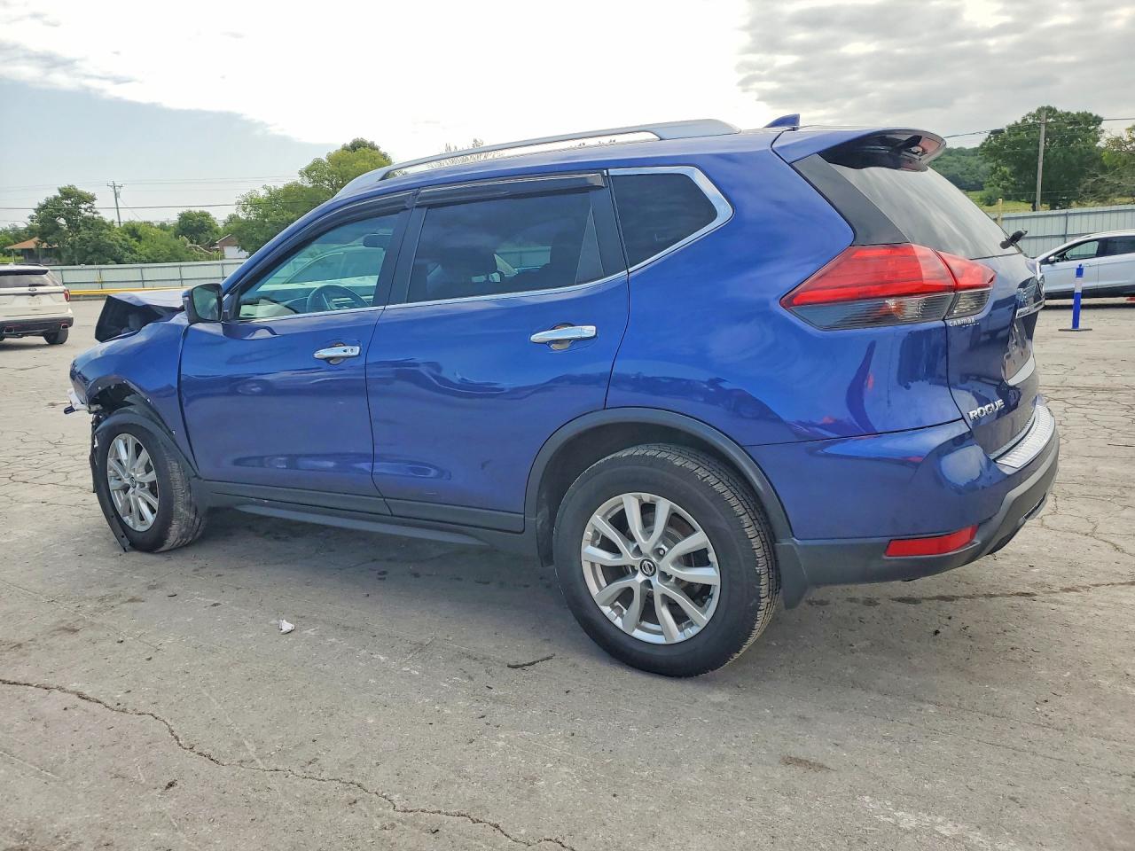 2017 Nissan Rogue Sv Blue vin: 5N1AT2MV8HC869609
