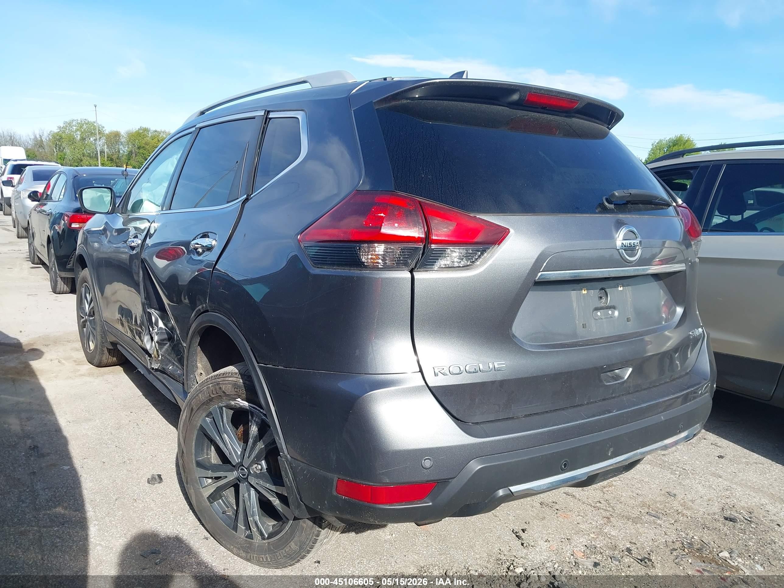 2019 Nissan Rogue S/sl/sv Серый vin: 5N1AT2MV8KC727820