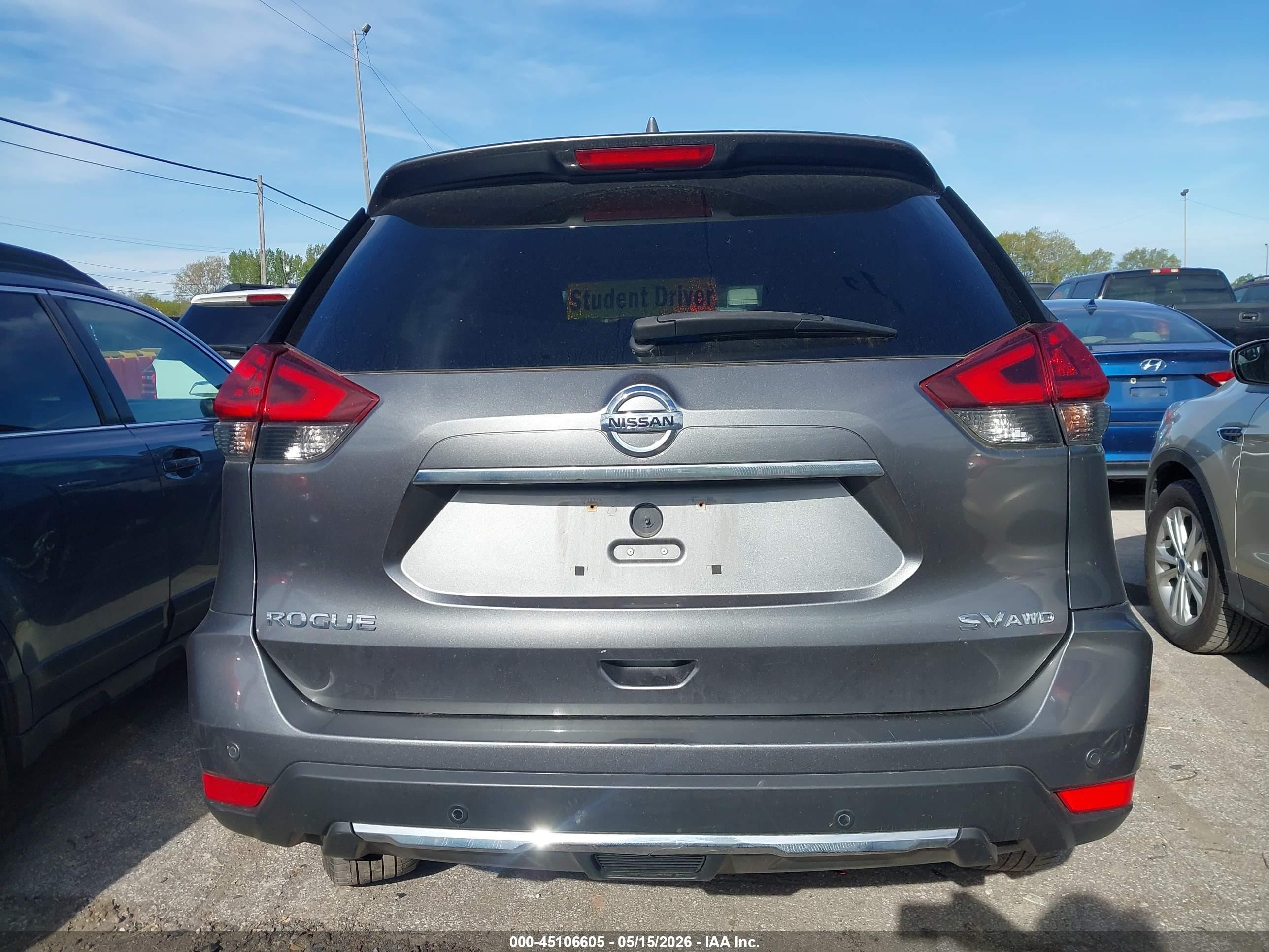 2019 Nissan Rogue S/sl/sv Серый vin: 5N1AT2MV8KC727820