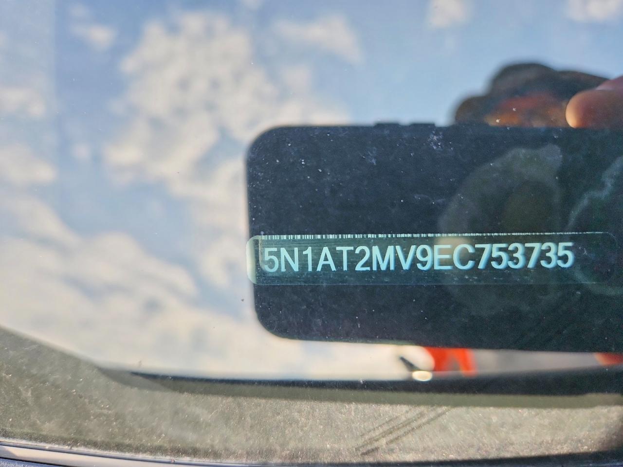 2014 Nissan Rogue Sl Белый vin: 5N1AT2MV9EC753735