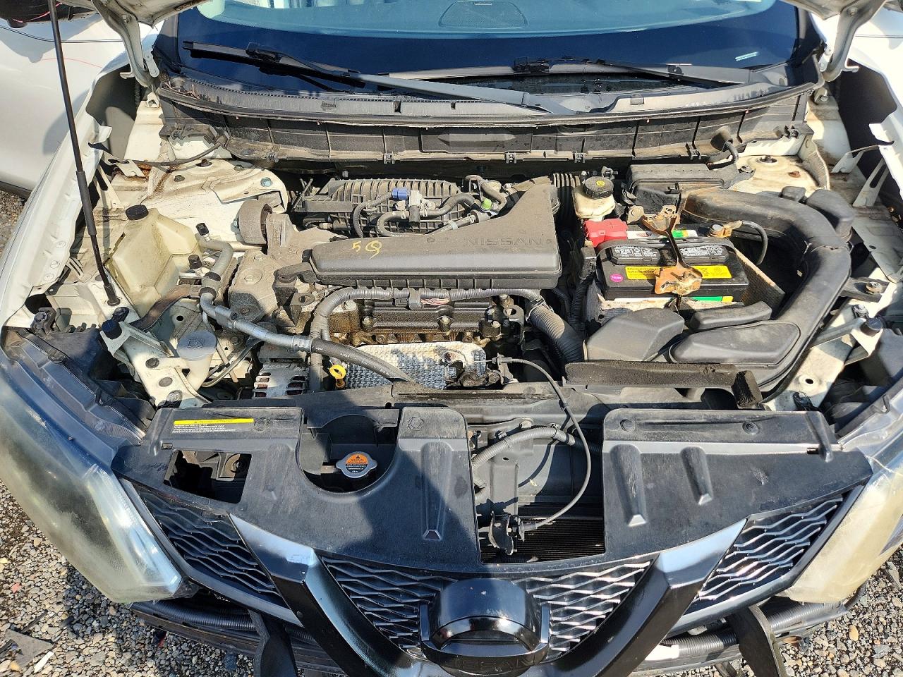 2014 Nissan Rogue Sl Белый vin: 5N1AT2MV9EC753735