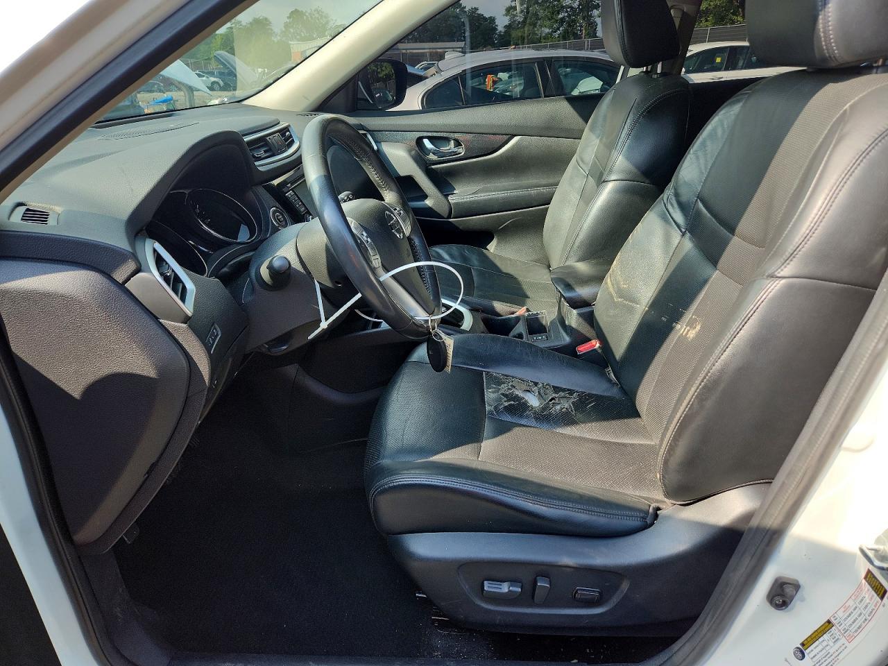 2014 Nissan Rogue Sl Белый vin: 5N1AT2MV9EC753735