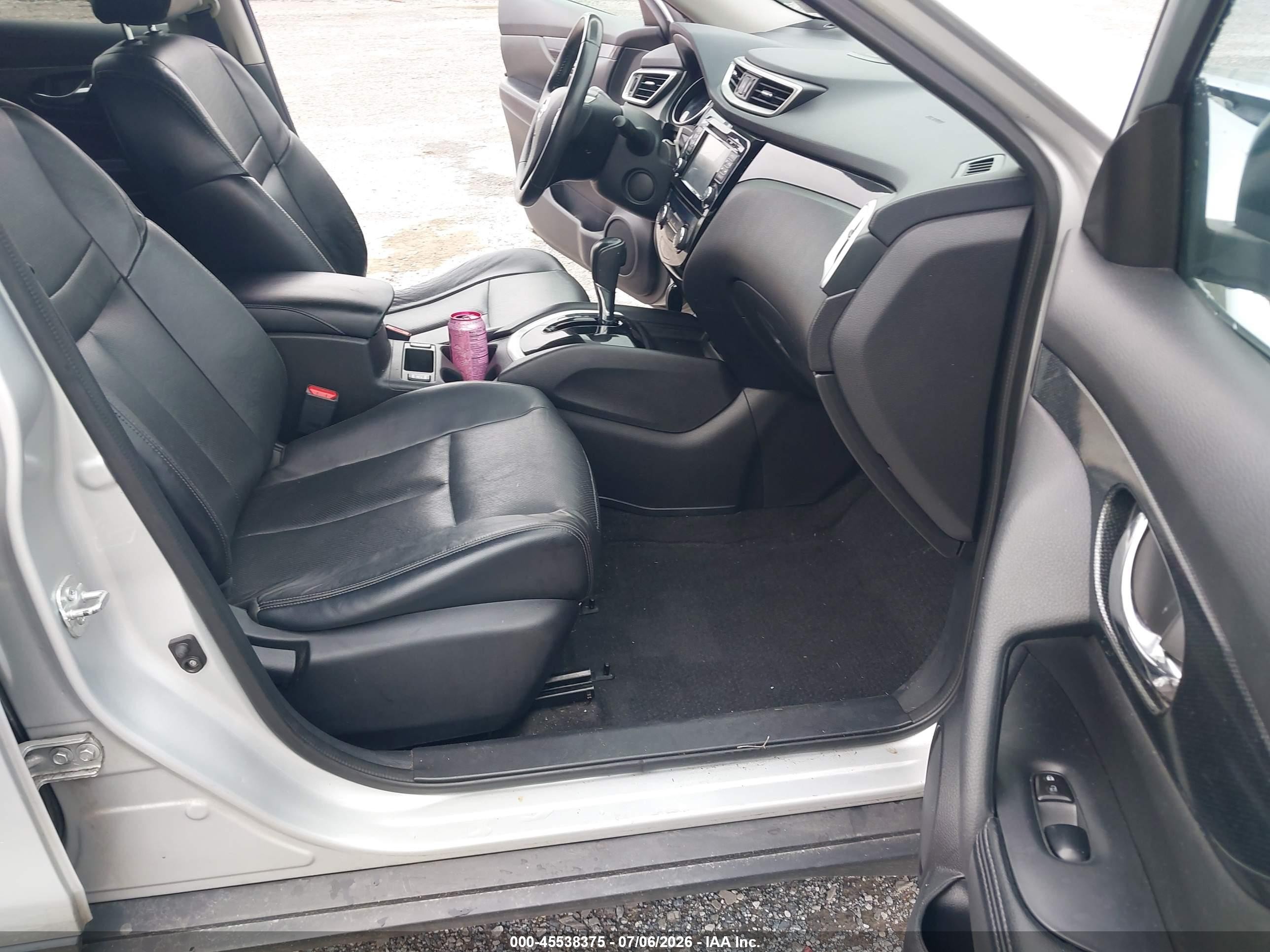 2014 Nissan Rogue Sl Silver vin: 5N1AT2MV9EC754500