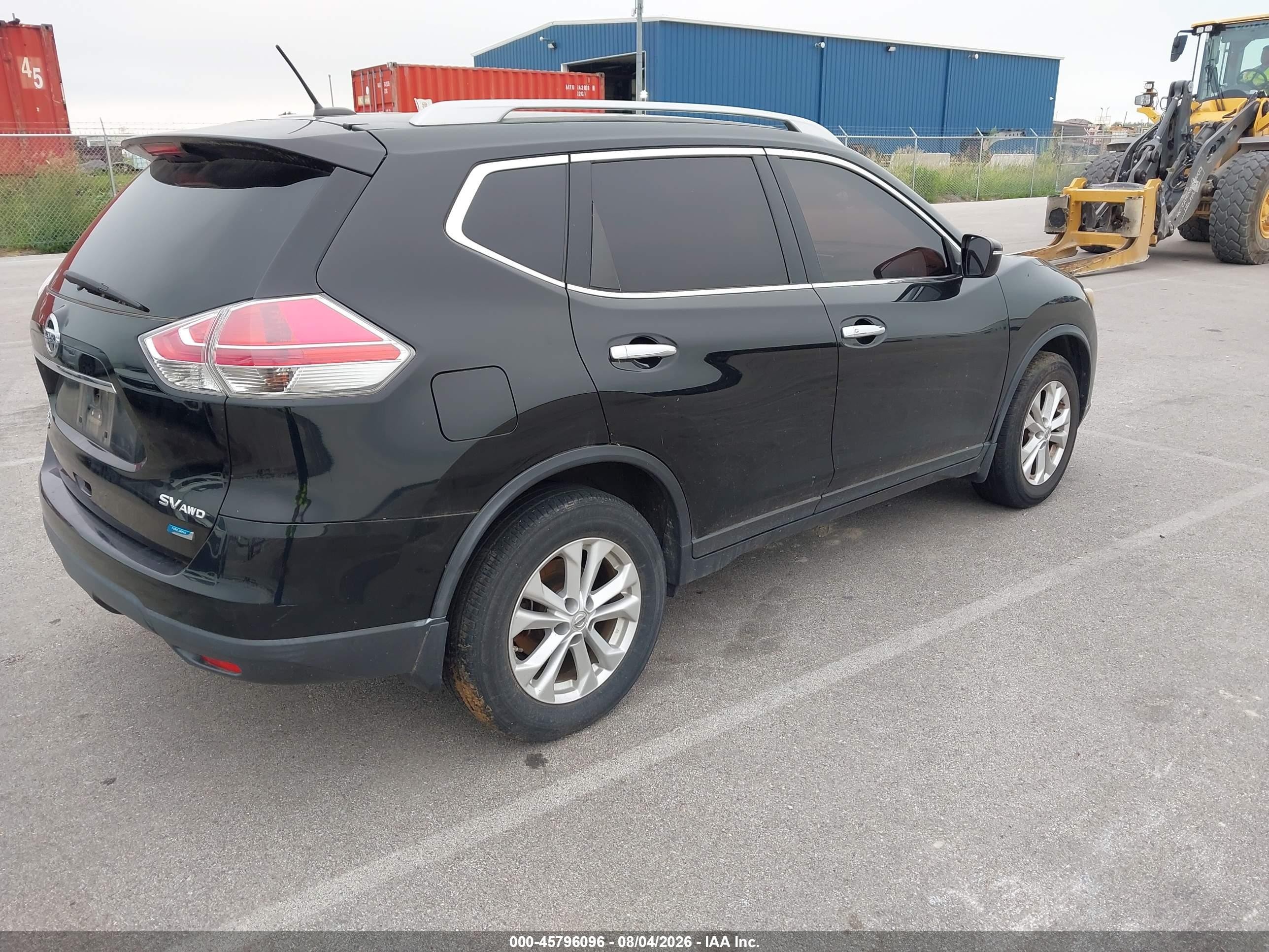 2014 Nissan Rogue Sv Black vin: 5N1AT2MV9EC756781