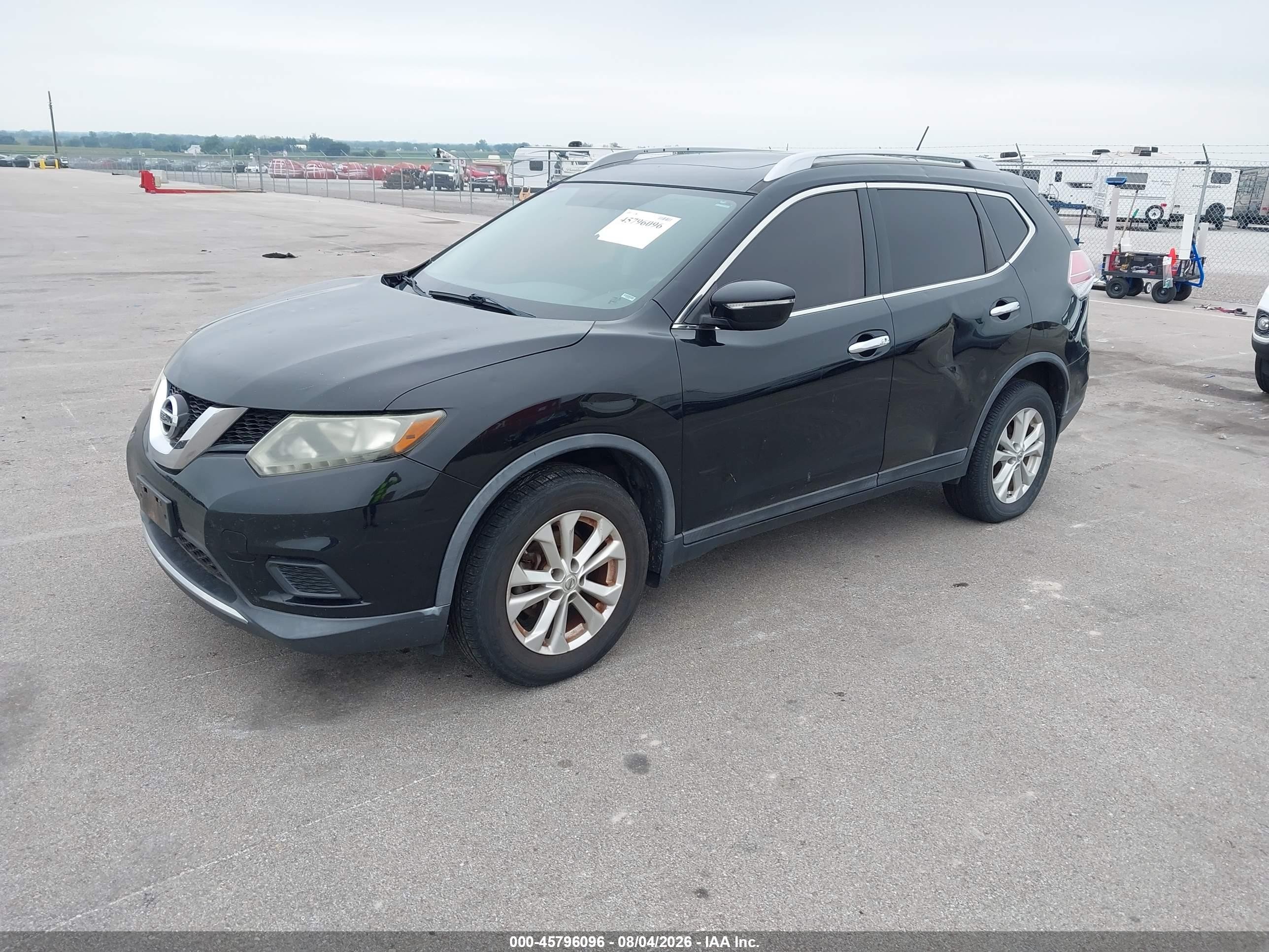 2014 Nissan Rogue Sv Black vin: 5N1AT2MV9EC756781