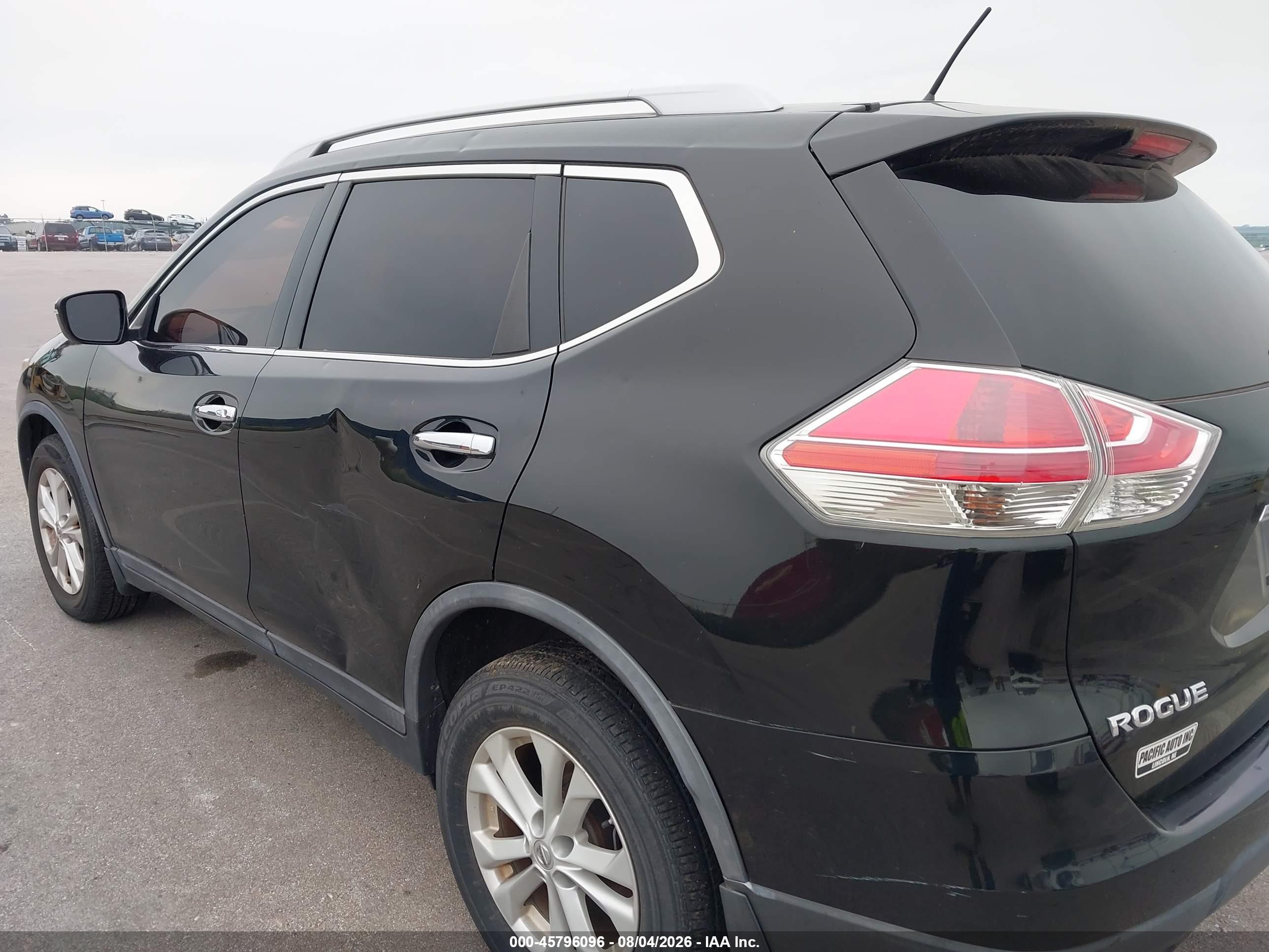 2014 Nissan Rogue Sv Black vin: 5N1AT2MV9EC756781