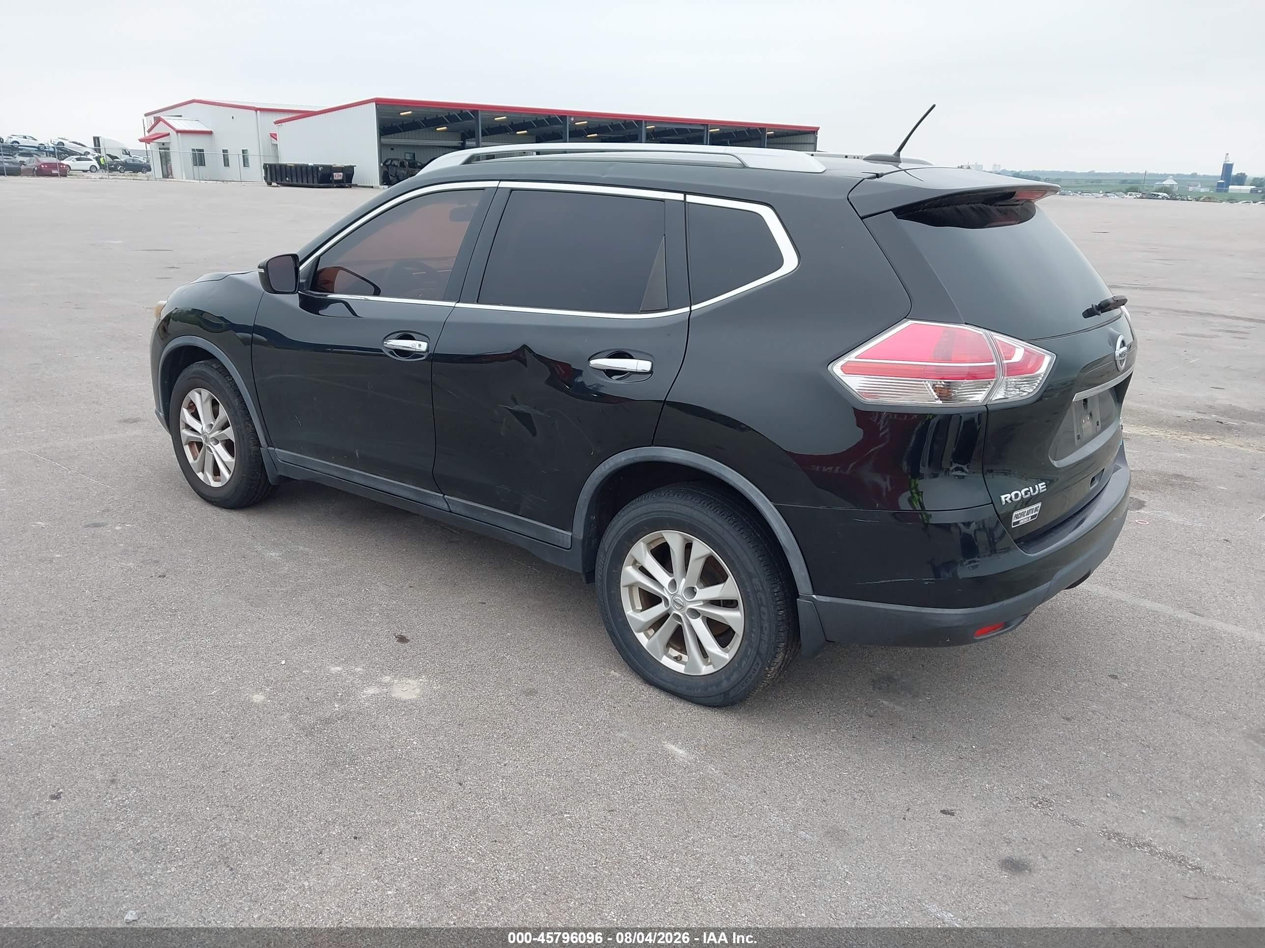 2014 Nissan Rogue Sv Black vin: 5N1AT2MV9EC756781