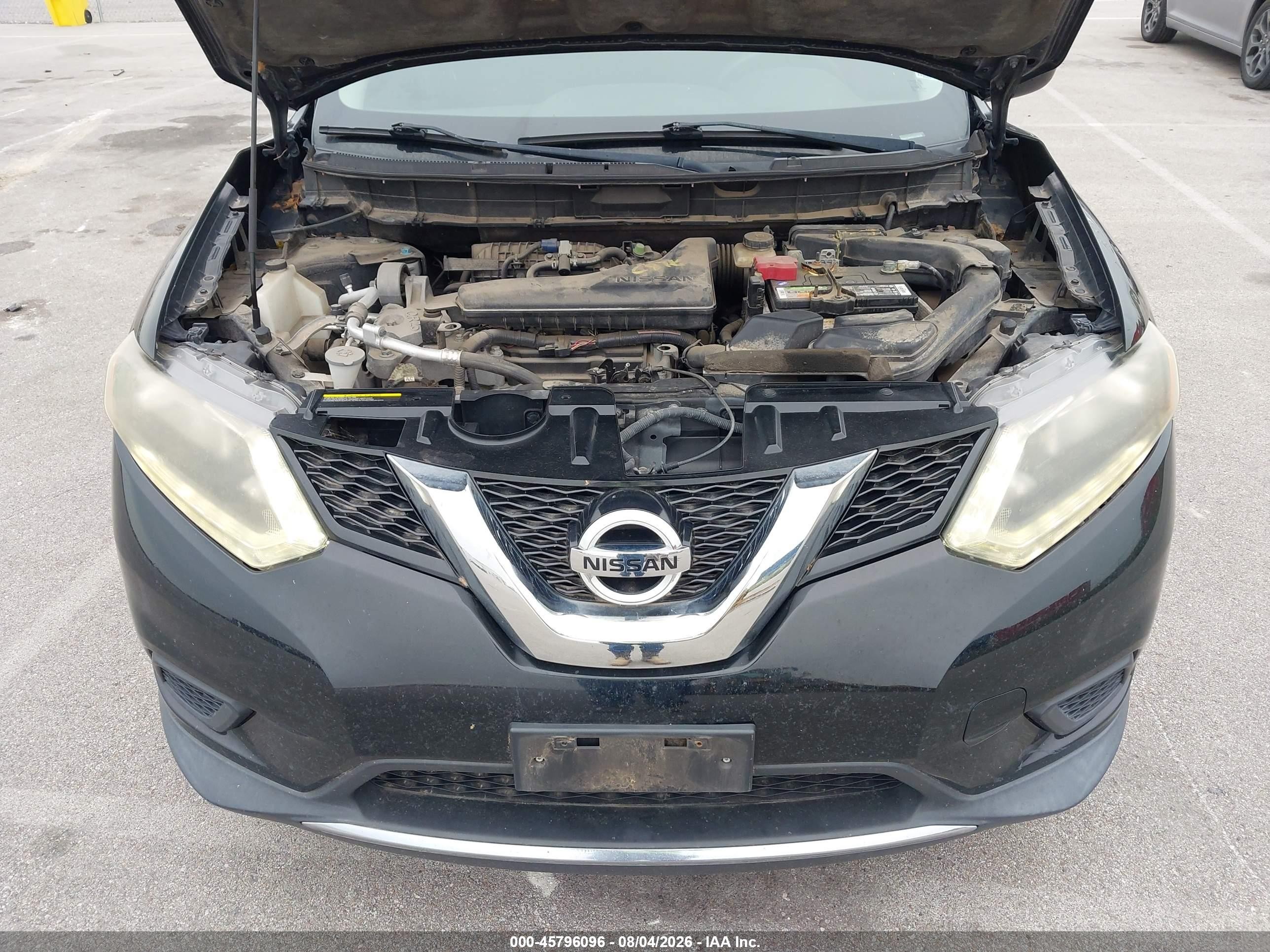 2014 Nissan Rogue Sv Black vin: 5N1AT2MV9EC756781