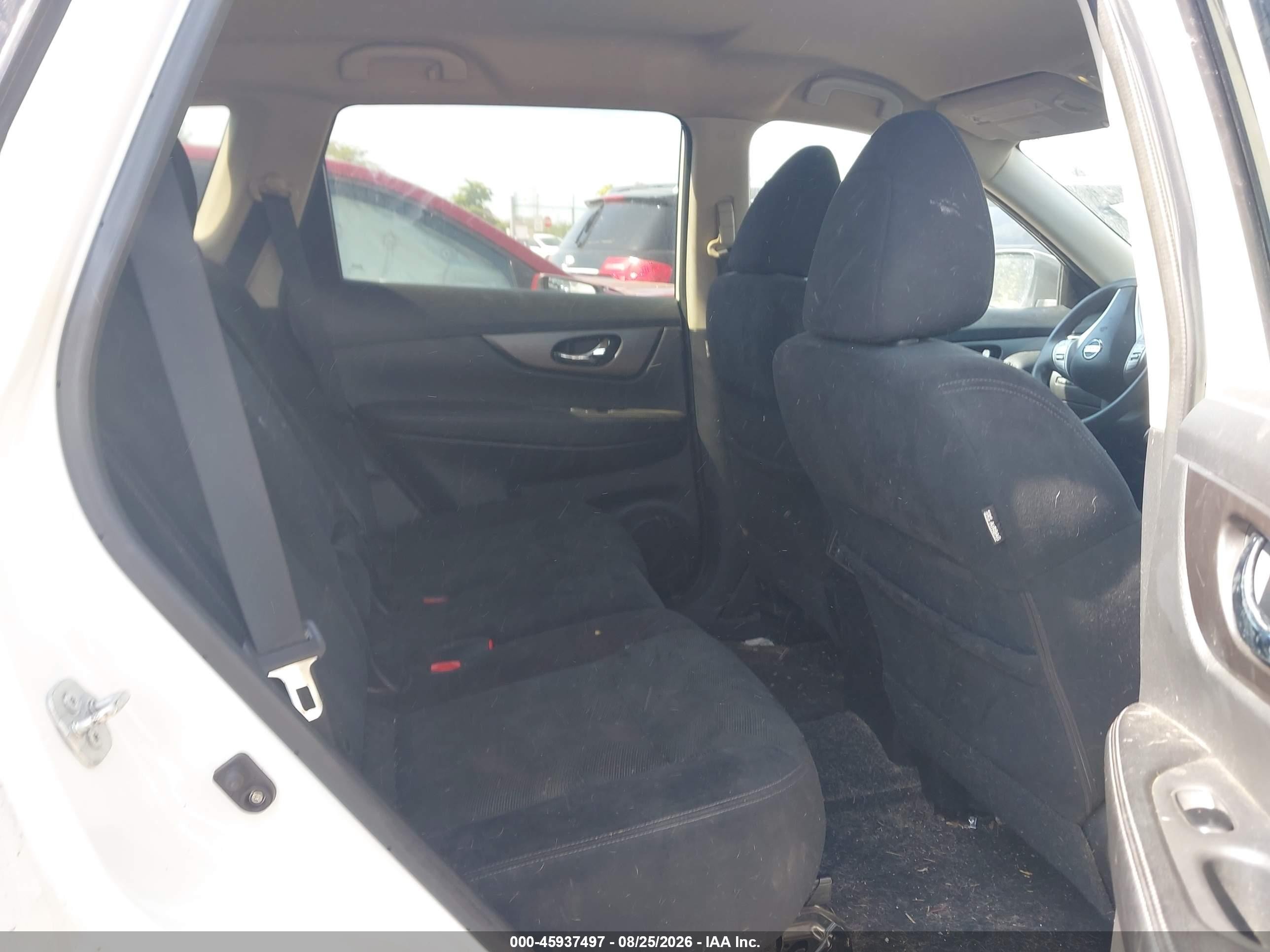2014 Nissan Rogue Sv White vin: 5N1AT2MV9EC757364