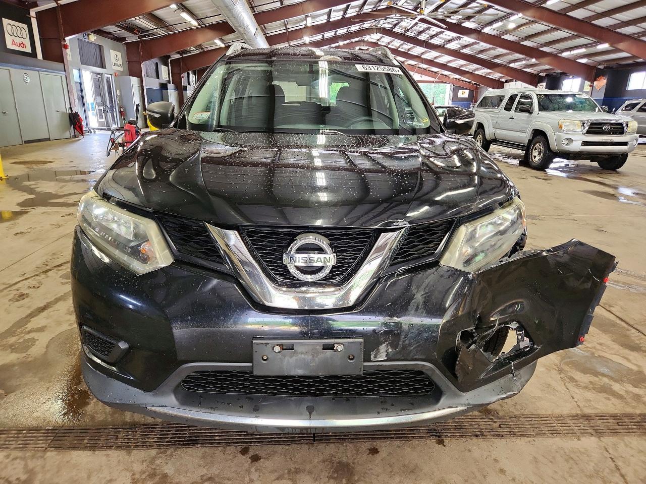 2014 Nissan Rogue Sv Black vin: 5N1AT2MV9EC763083