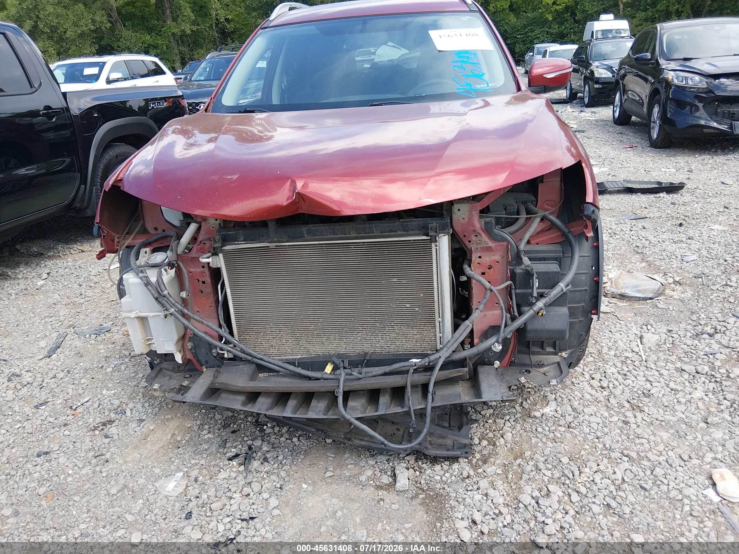 2014 Nissan Rogue Sv Red vin: 5N1AT2MV9EC775184